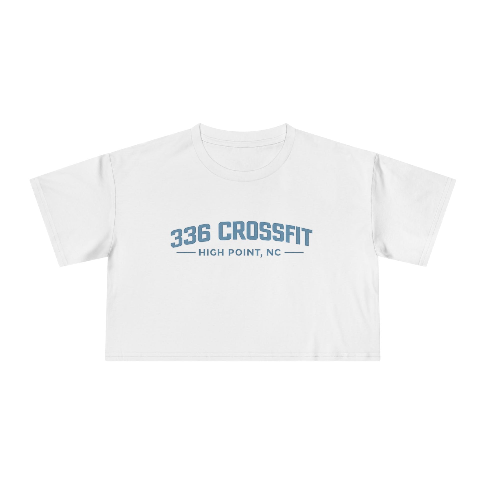 336 CrossFit Collegiate Blue Crop Top