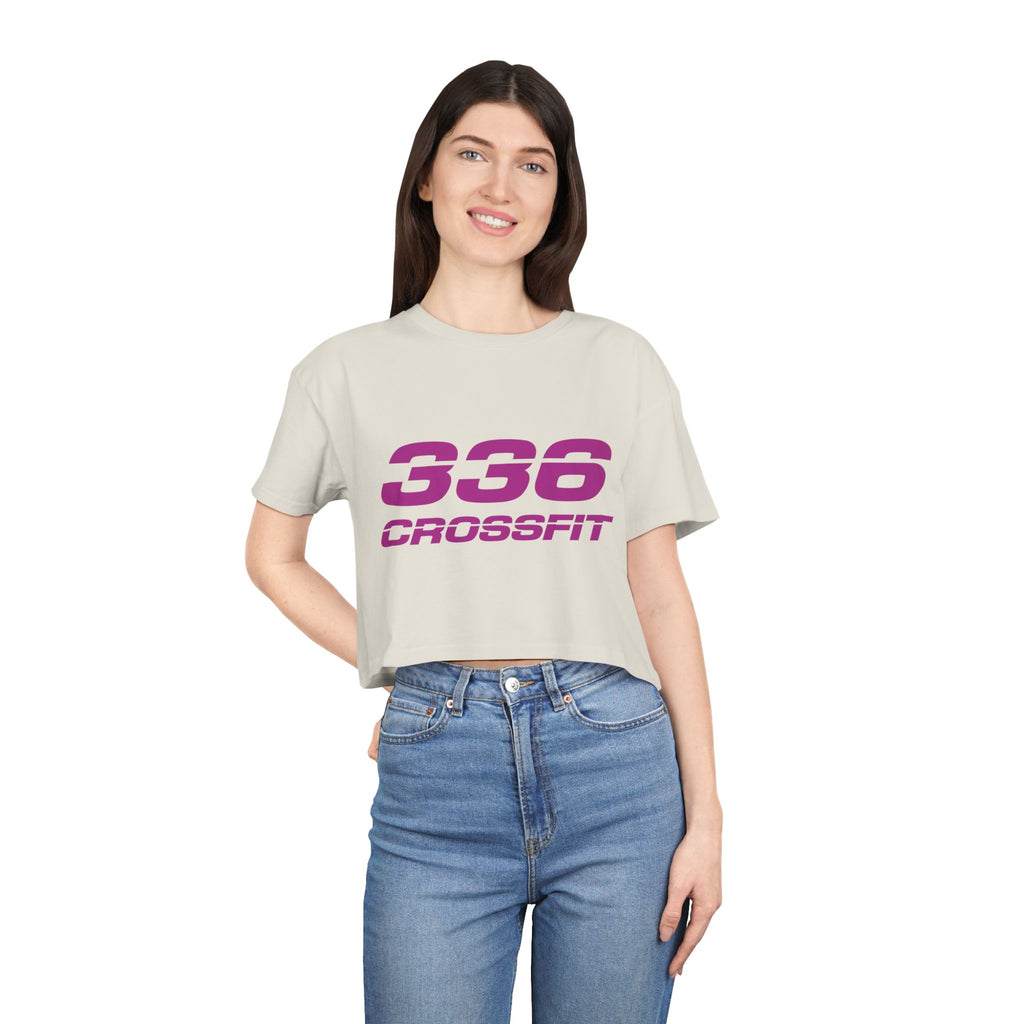 336 CrossFit Crop Top (Basics Collection-Fuschia)