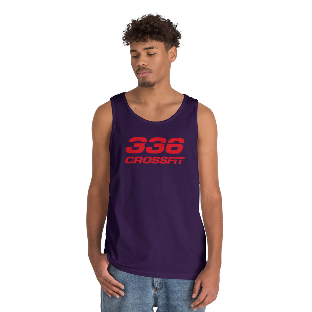 336 CrossFit Mens Tank Top (Basics Collection-Red)