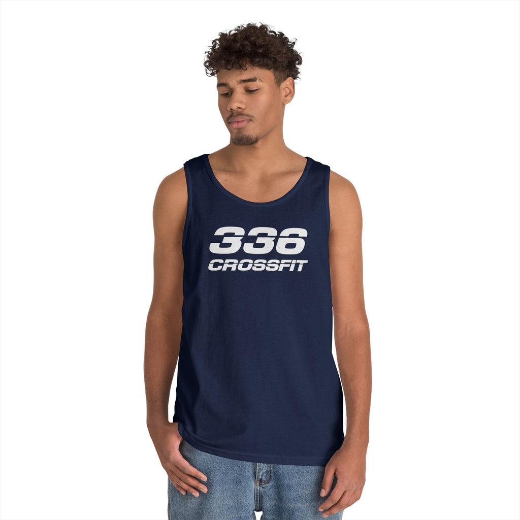 336 CrossFit Mens Tank Top (Basics Collection-White)