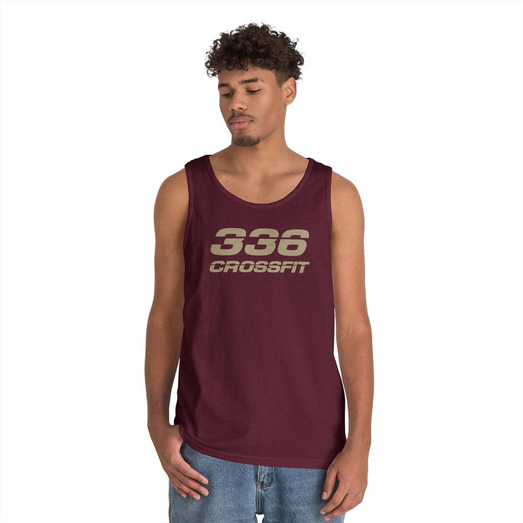 336 CrossFit Men's Tank Top (Basics Collection-Tan)