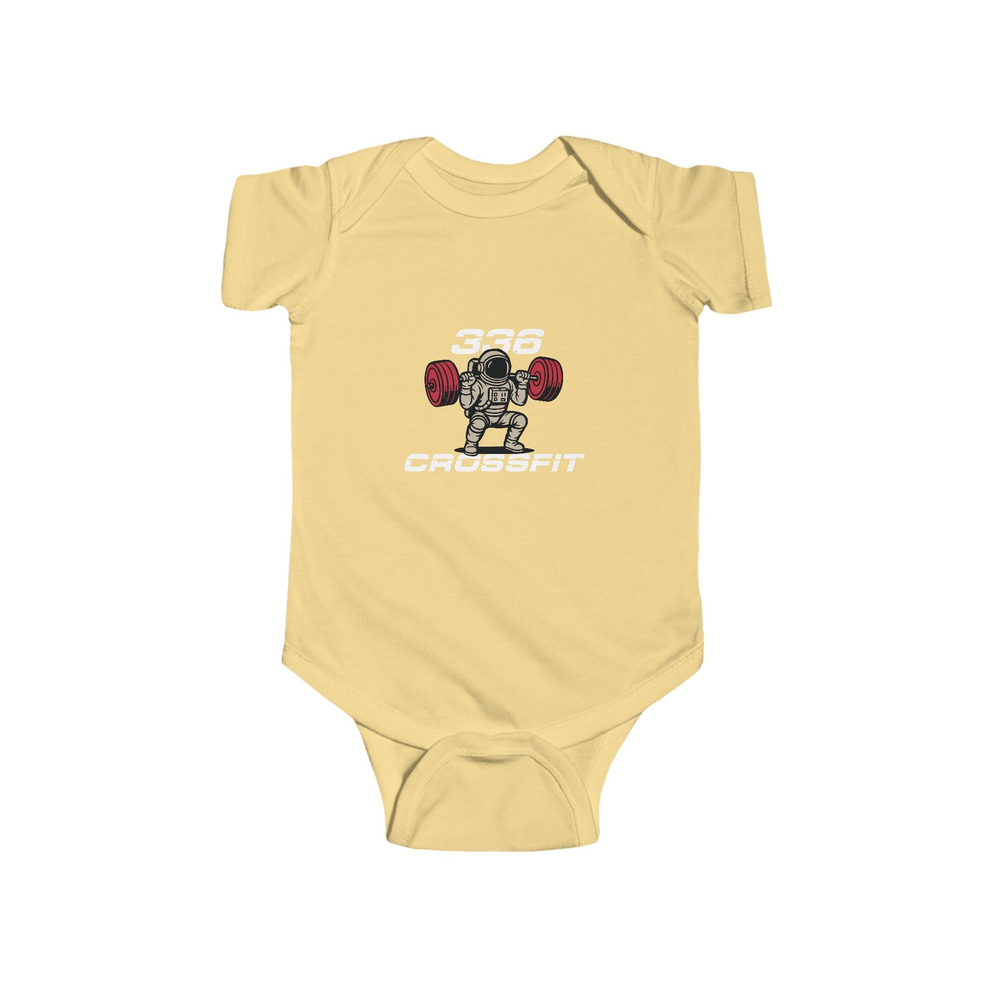 336 CrossFit Infant Bodysuit – Cute Weightlifting Baby Onesie