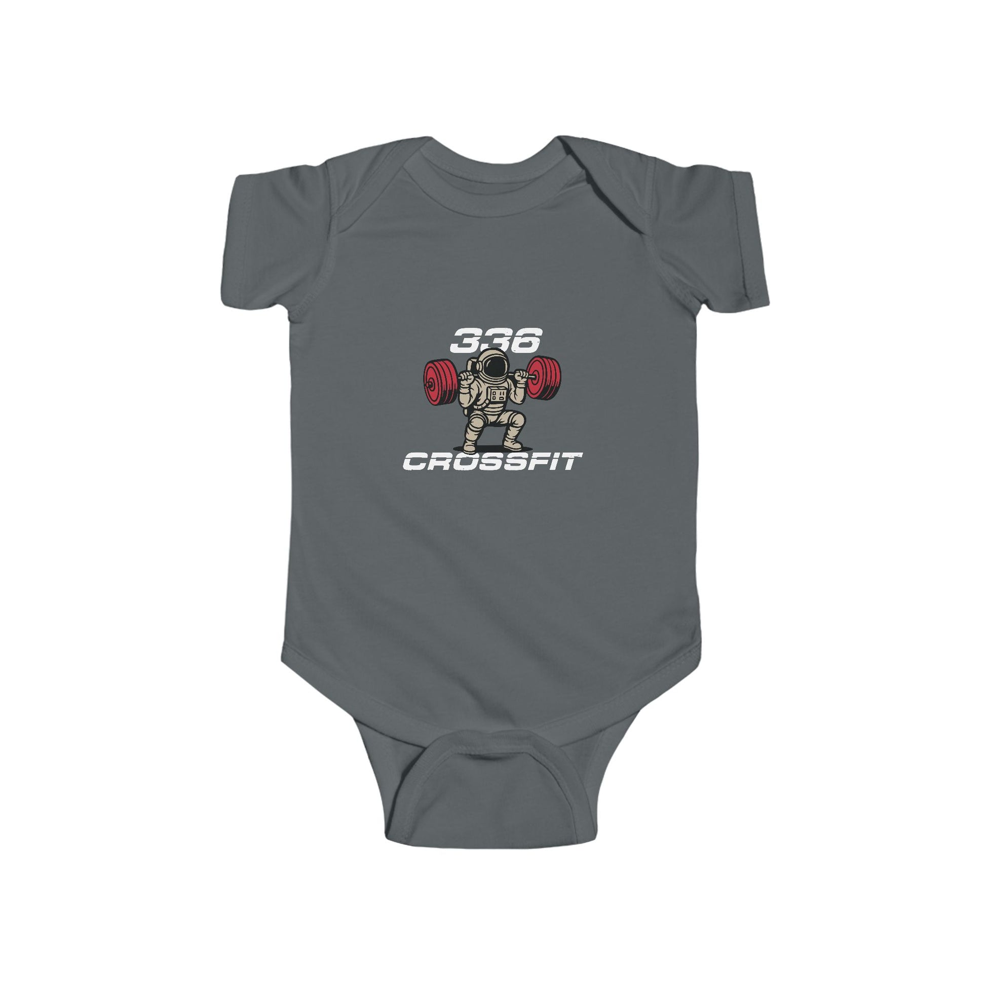 336 CrossFit Infant Bodysuit – Cute Weightlifting Baby Onesie