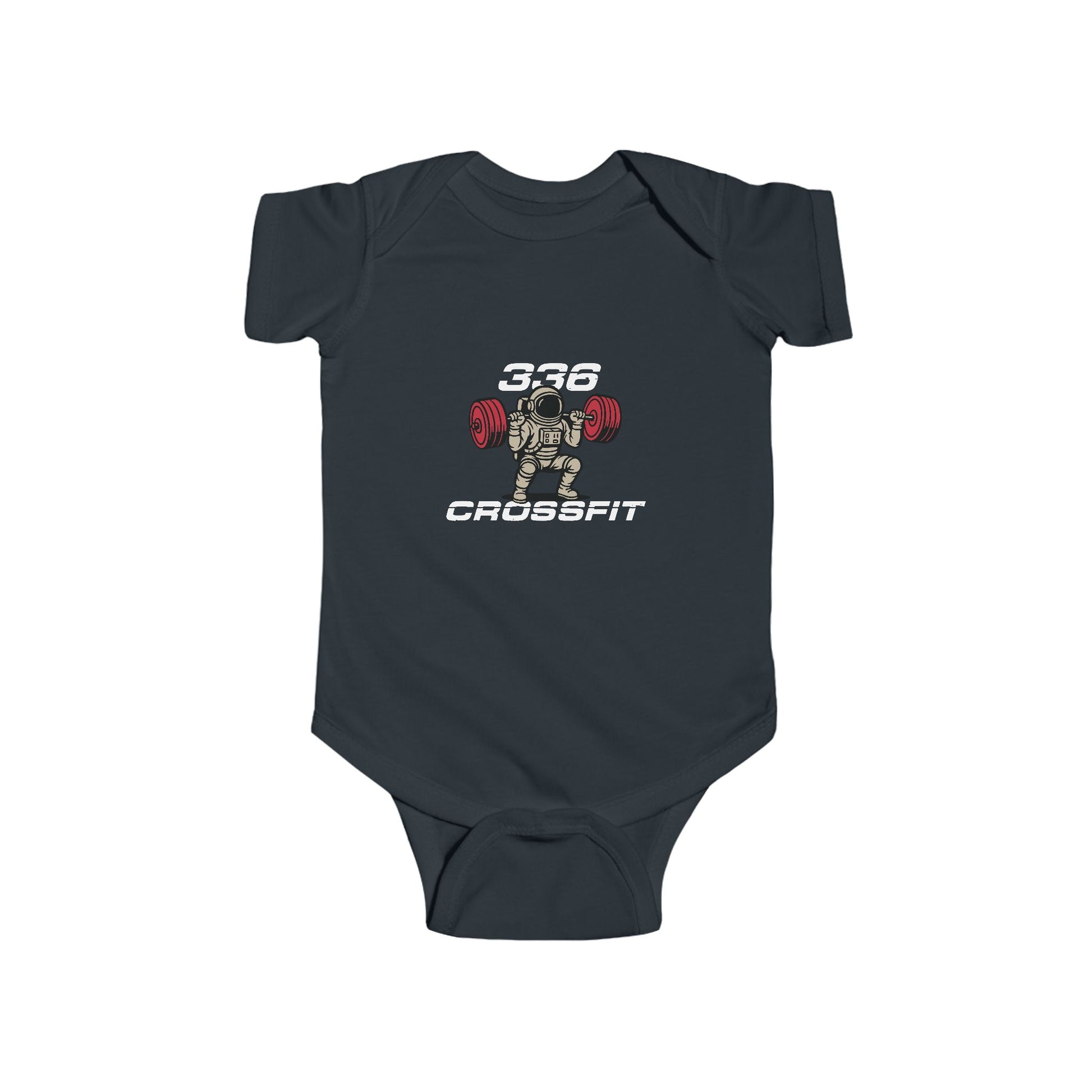 336 CrossFit Infant Bodysuit – Cute Weightlifting Baby Onesie