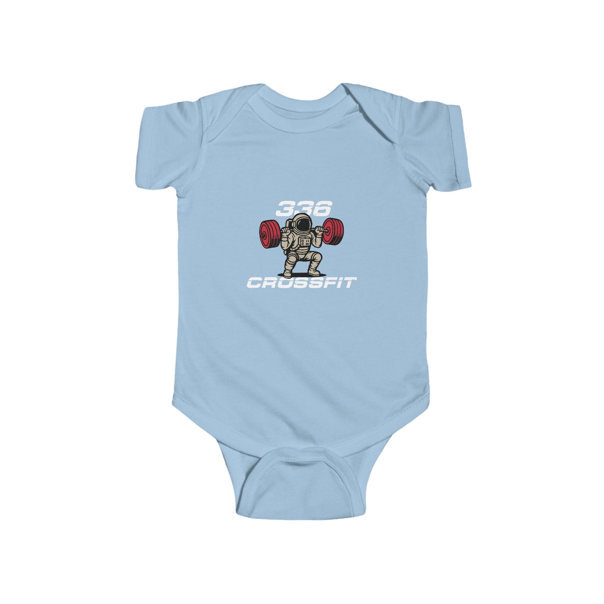 336 CrossFit Infant Bodysuit – Cute Weightlifting Baby Onesie