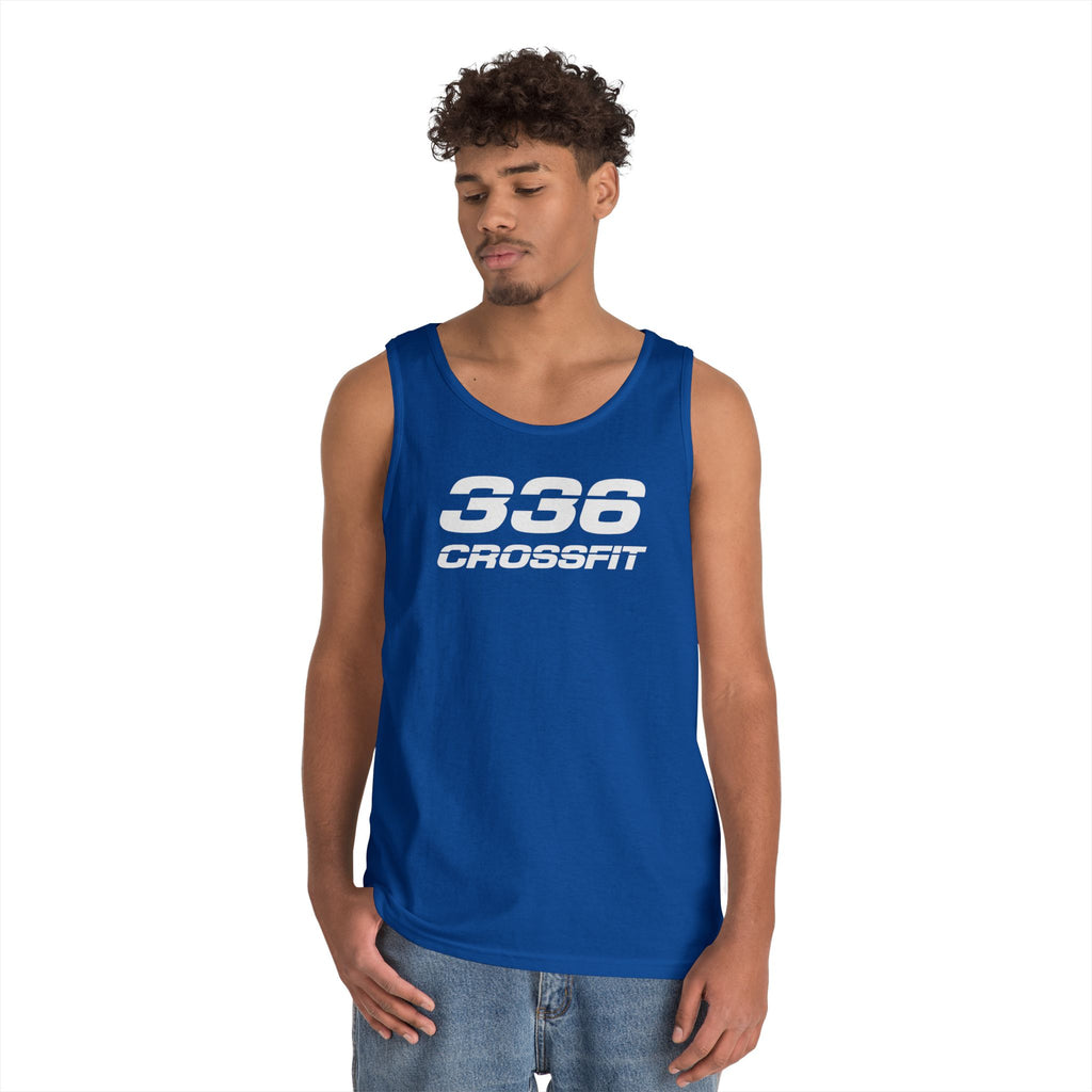 336 CrossFit Mens Tank Top (Basics Collection-White)