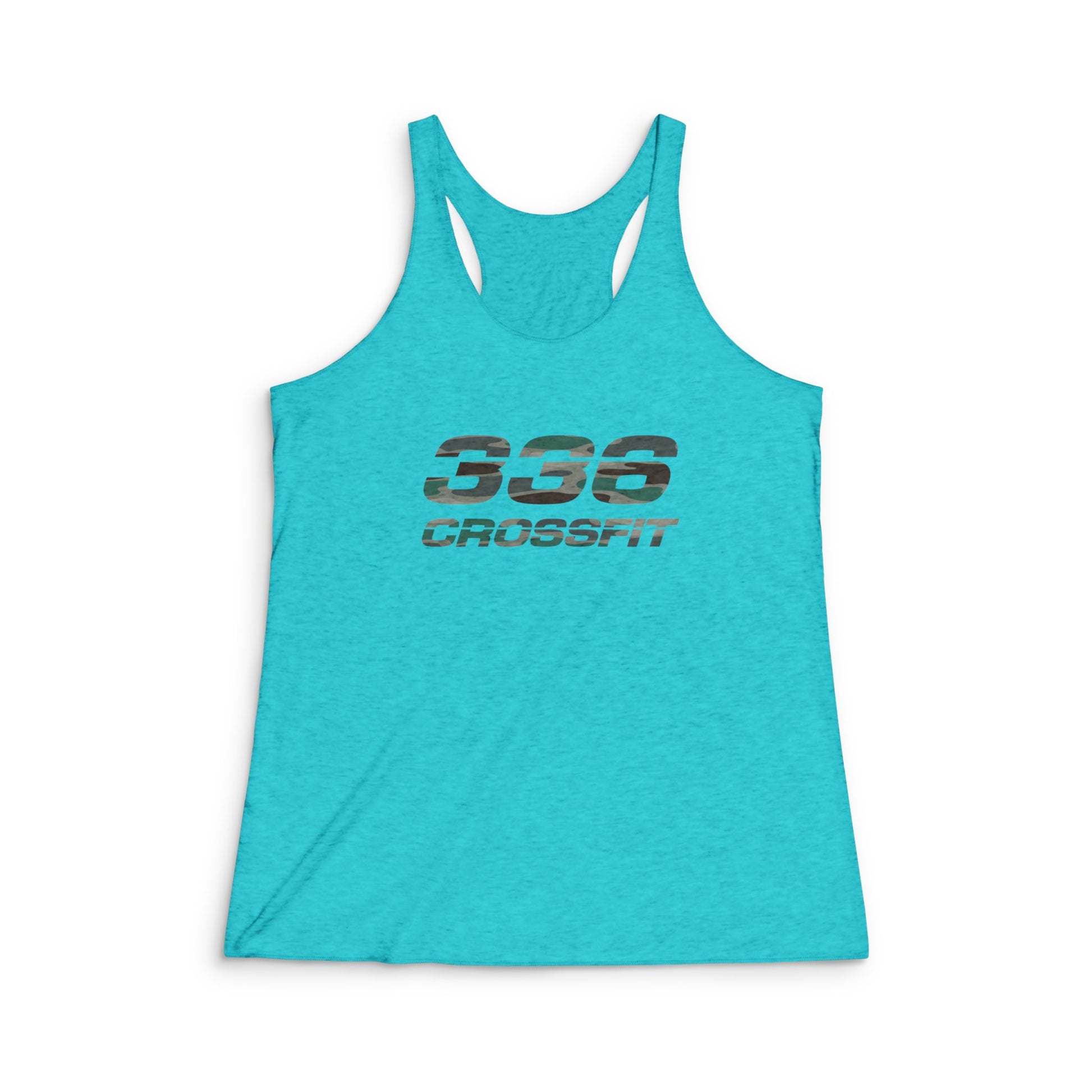 336 CrossFit Camo Tri-Blend Racerback Tank Top
