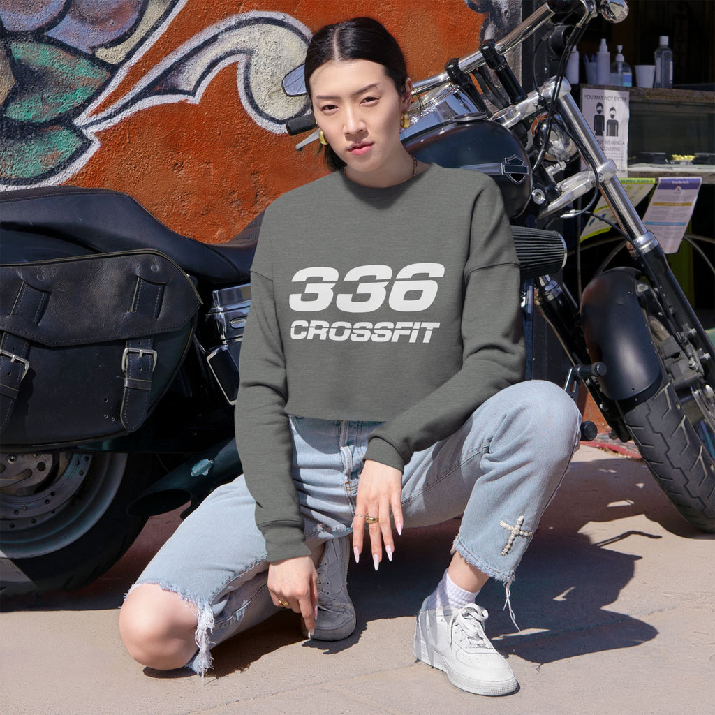 336 CrossFit Cropped Sweatshirt (Basics Collection-White)