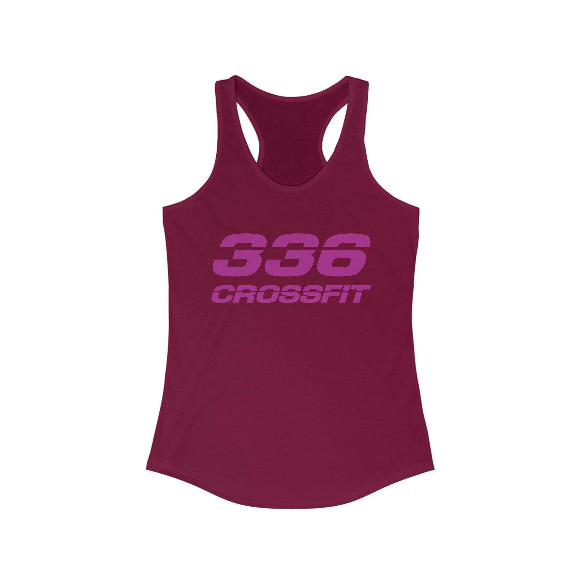 336 CrossFit Racerback Tank Top (Basics Collection-Fuschia)