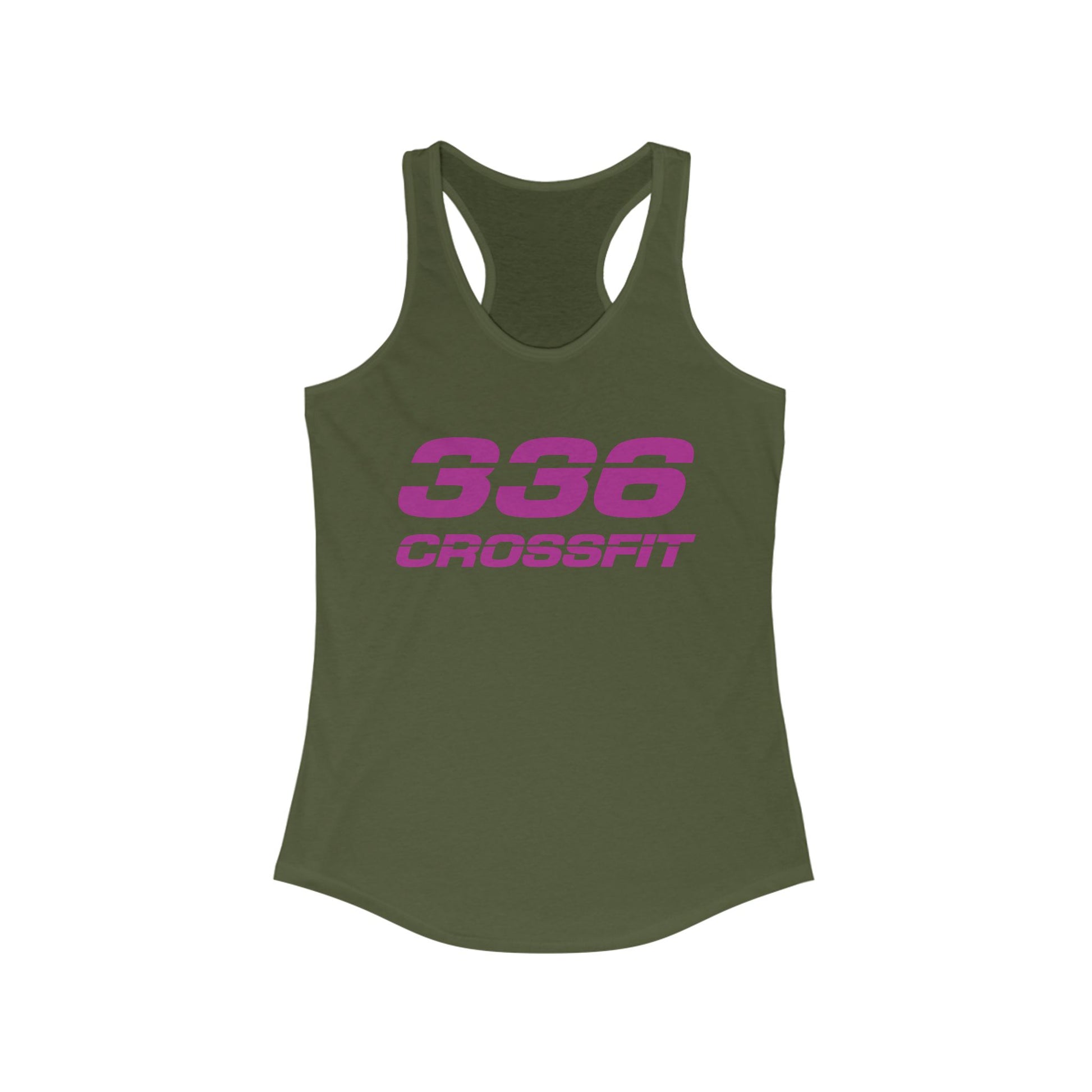 336 CrossFit Racerback Tank Top (Basics Collection-Fuschia)