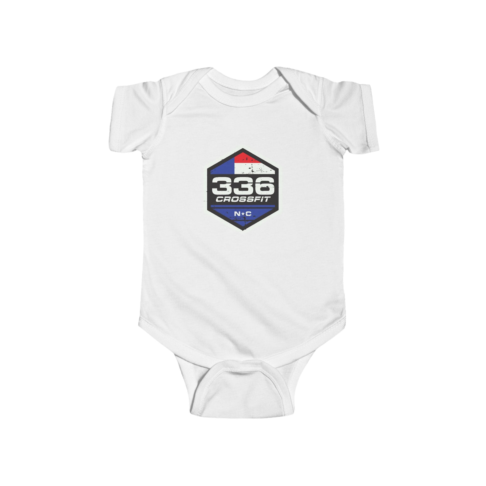Infant Bodysuit — 336 CrossFit NC Logo Baby Onesie