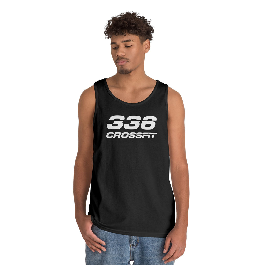 336 CrossFit Mens Tank Top (Basics Collection-White)