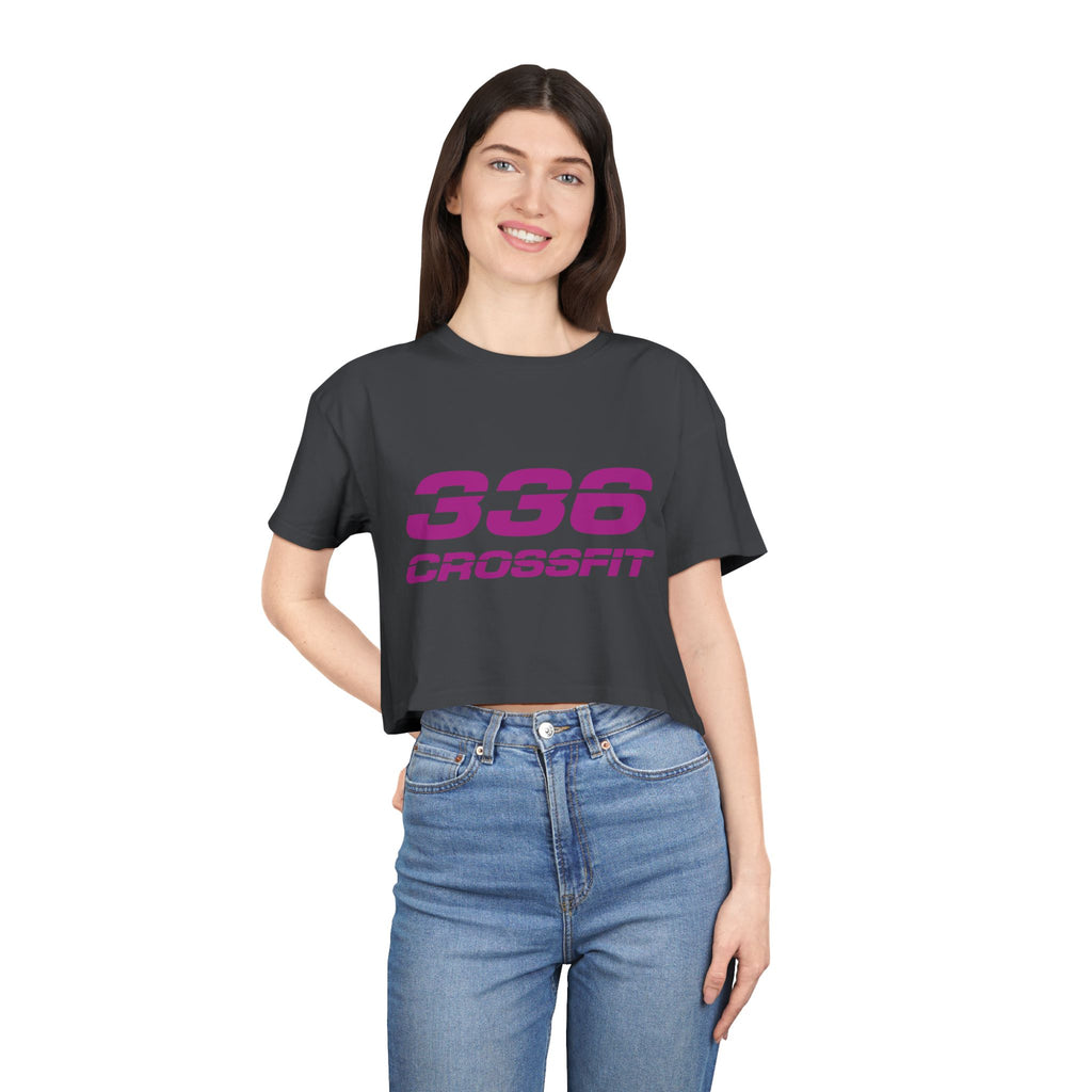 336 CrossFit Crop Top (Basics Collection-Fuschia)