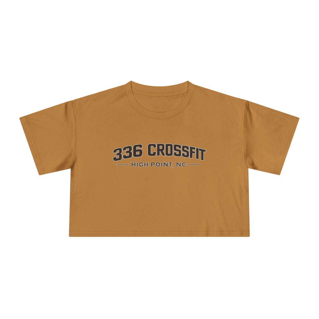 336 Collegiate Black Crop Top