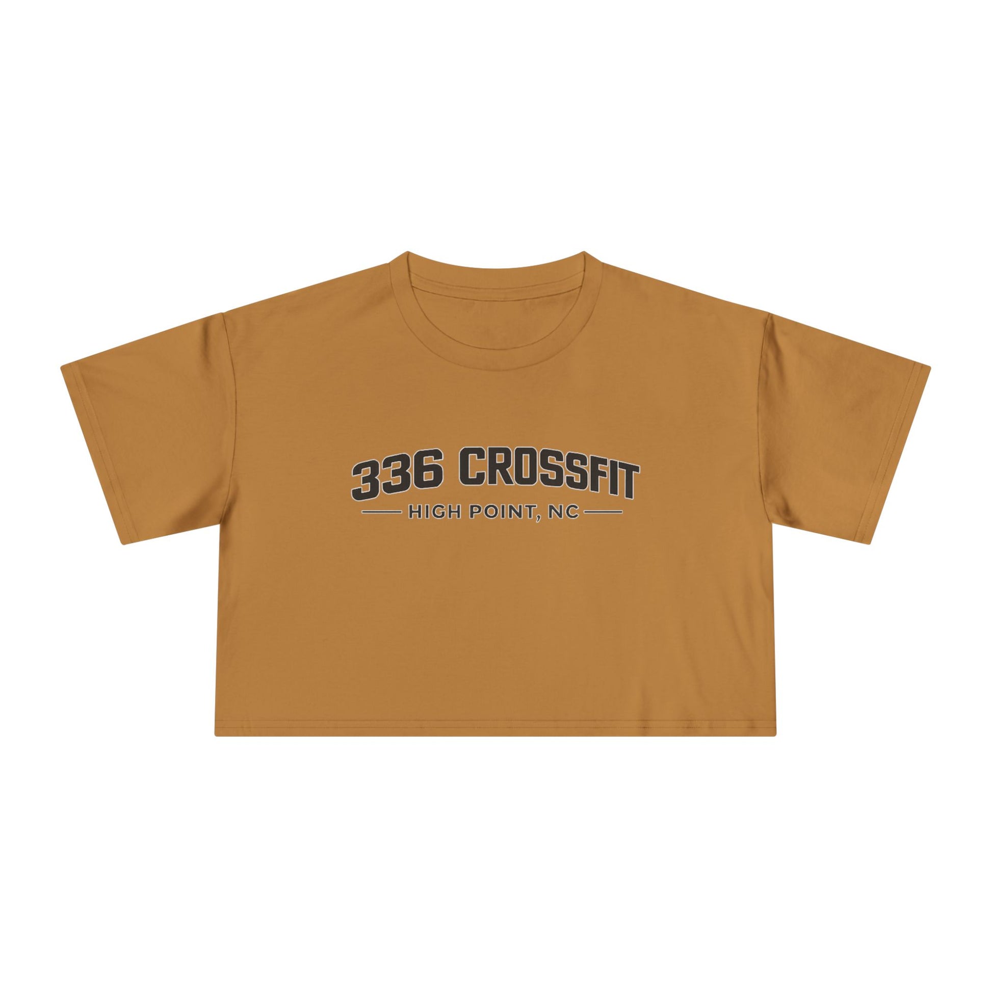 336 Collegiate Black Crop Top