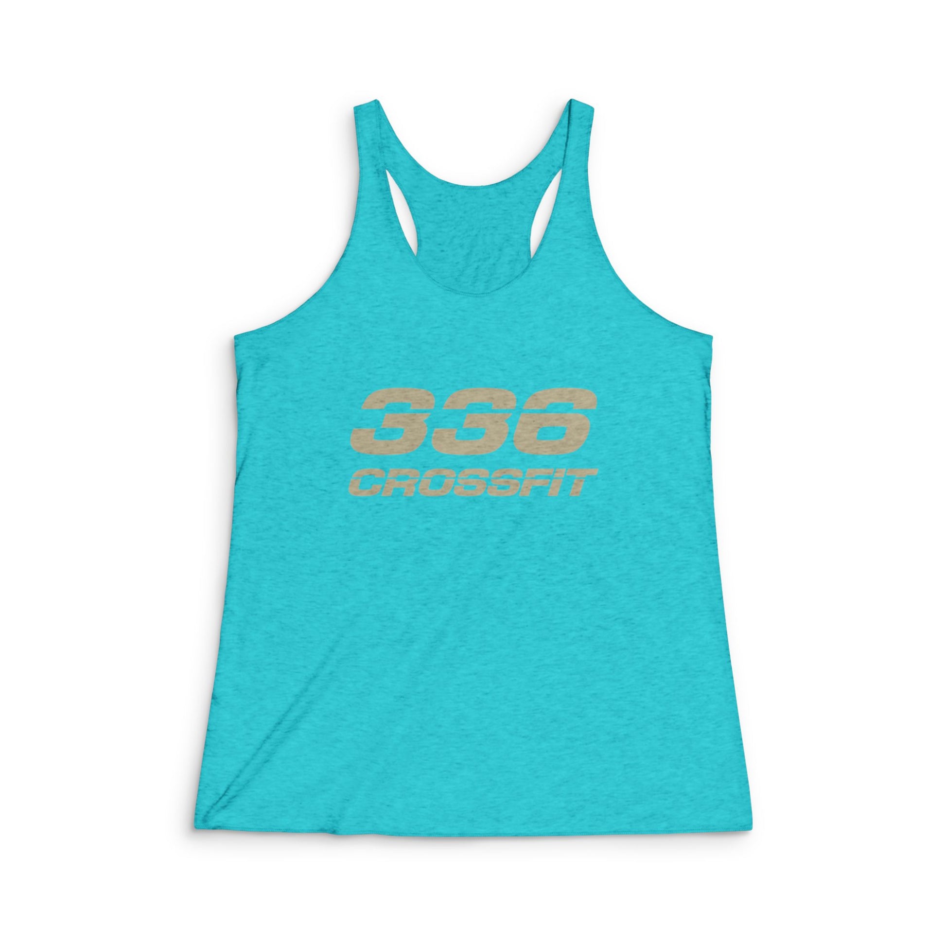 336 CrossFit Tri-Blend Racerback Tank Top (Basics Collection-Tan)
