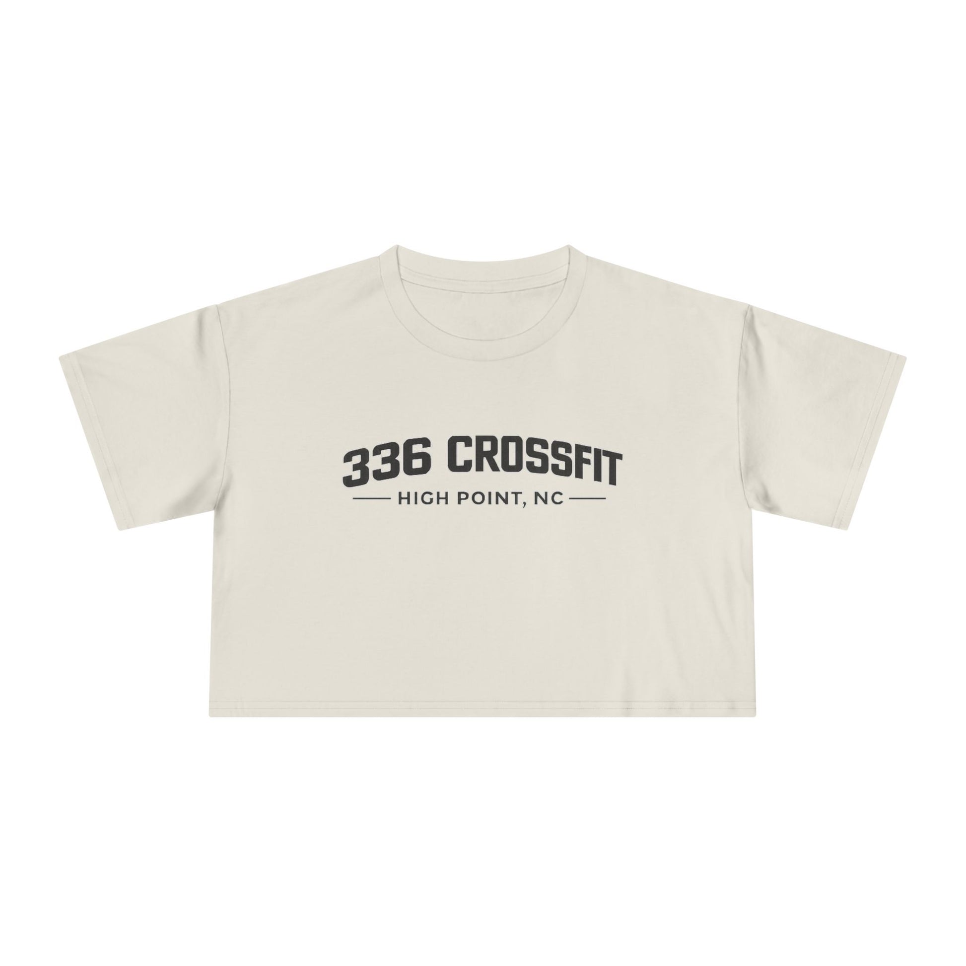 336 Collegiate Black Crop Top
