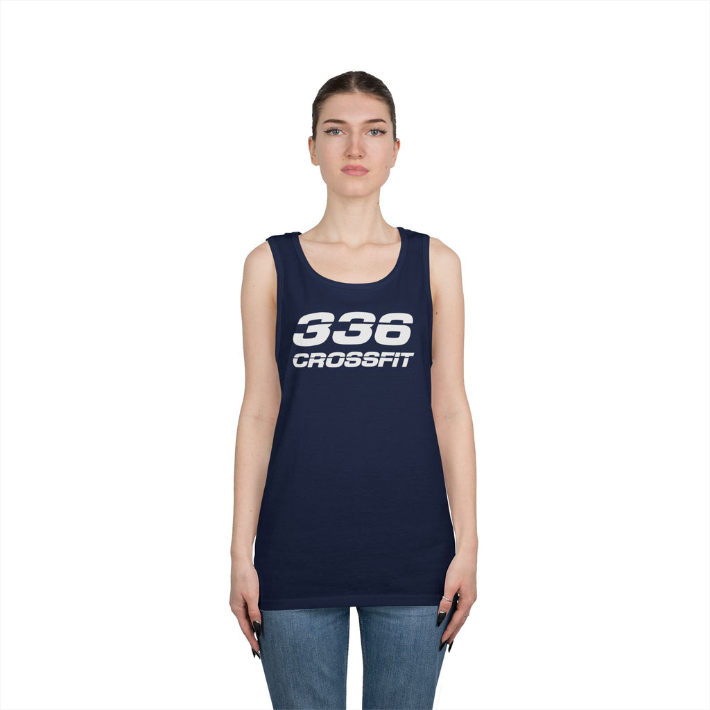 336 CrossFit Mens Tank Top (Basics Collection-White)