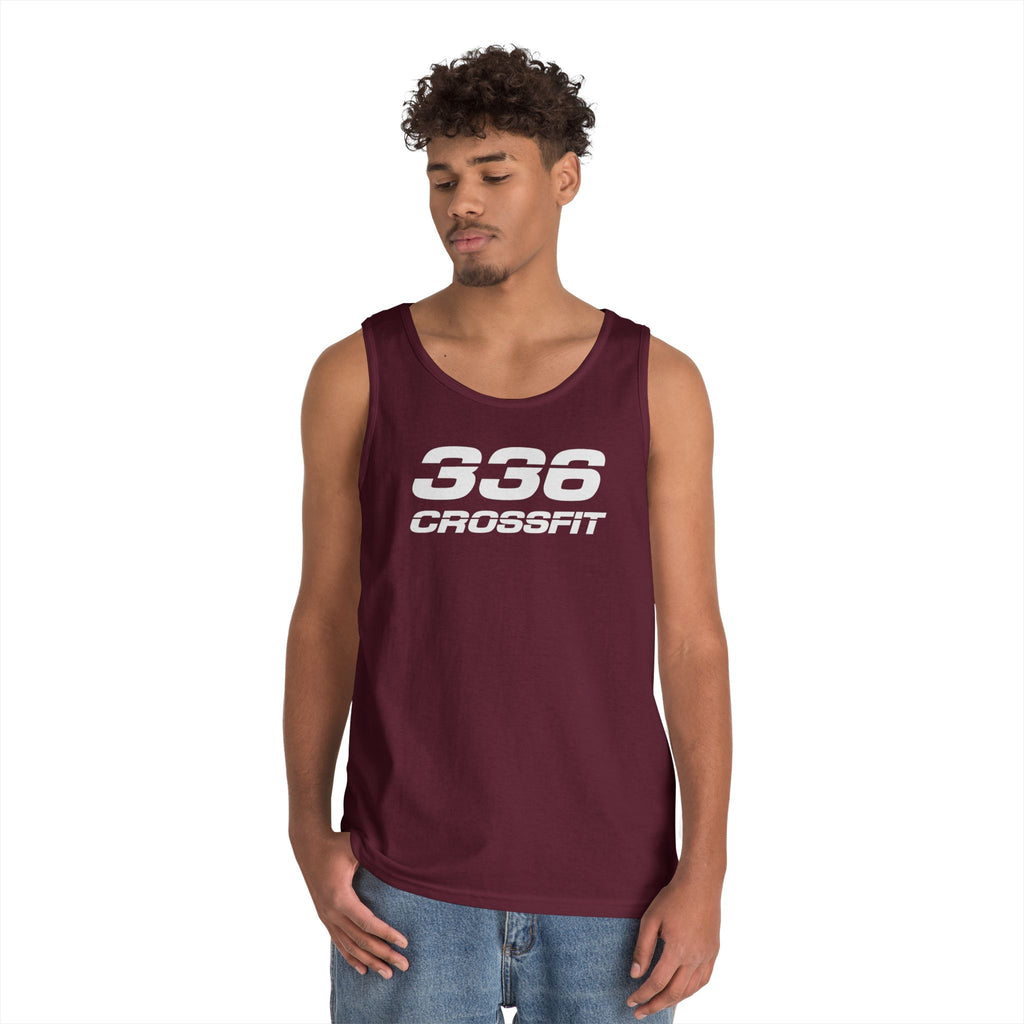 336 CrossFit Mens Tank Top (Basics Collection-White)