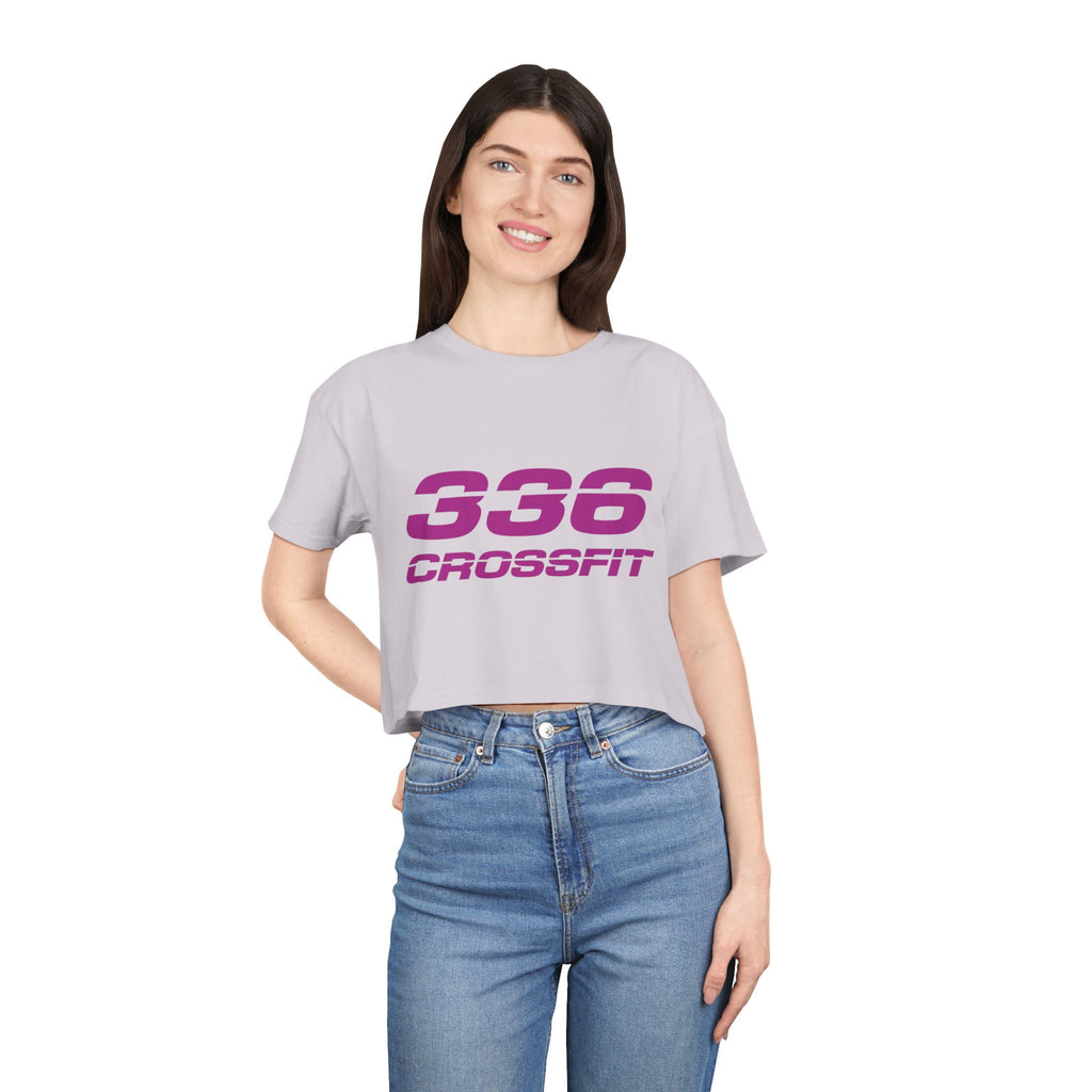 336 CrossFit Crop Top (Basics Collection-Fuschia)