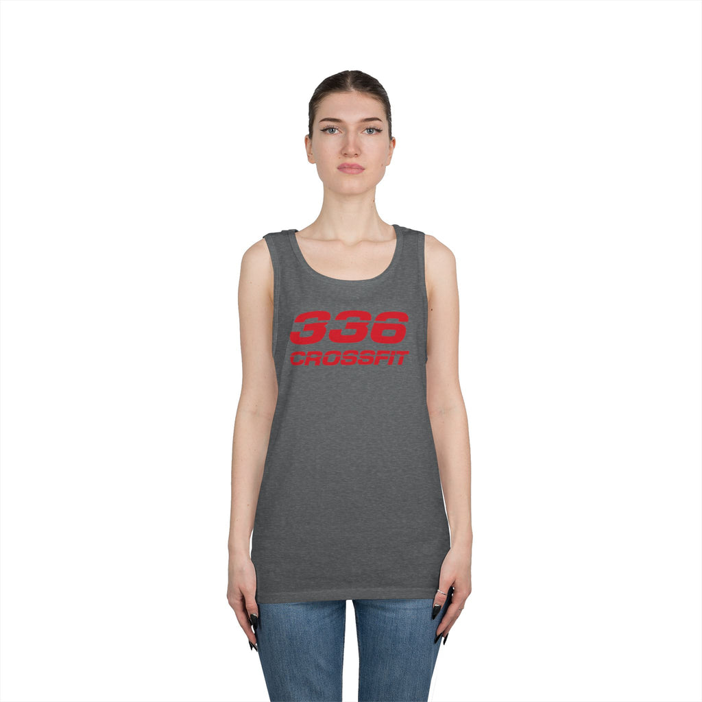 336 CrossFit Mens Tank Top (Basics Collection-Red)