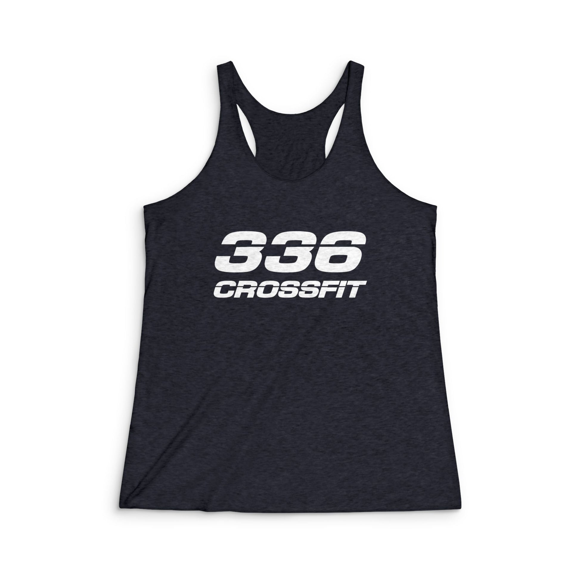 336 CrossFit Tri-Blend Racerback Tank Top (Basics Collection-White)