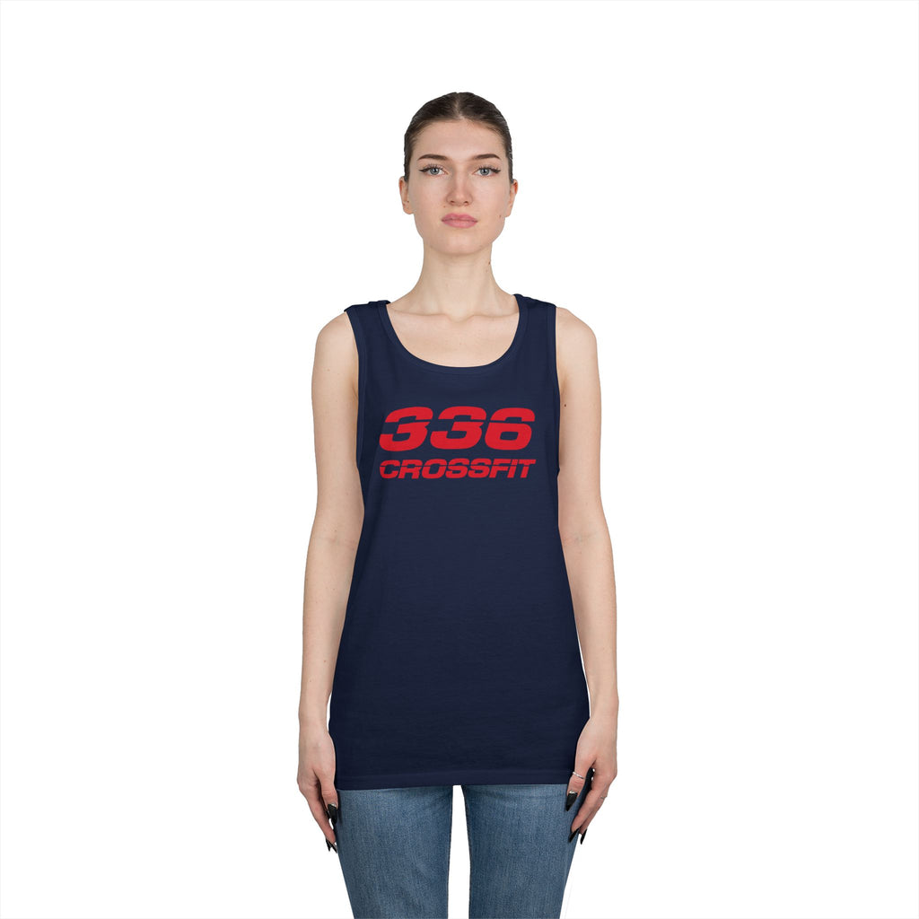 336 CrossFit Mens Tank Top (Basics Collection-Red)