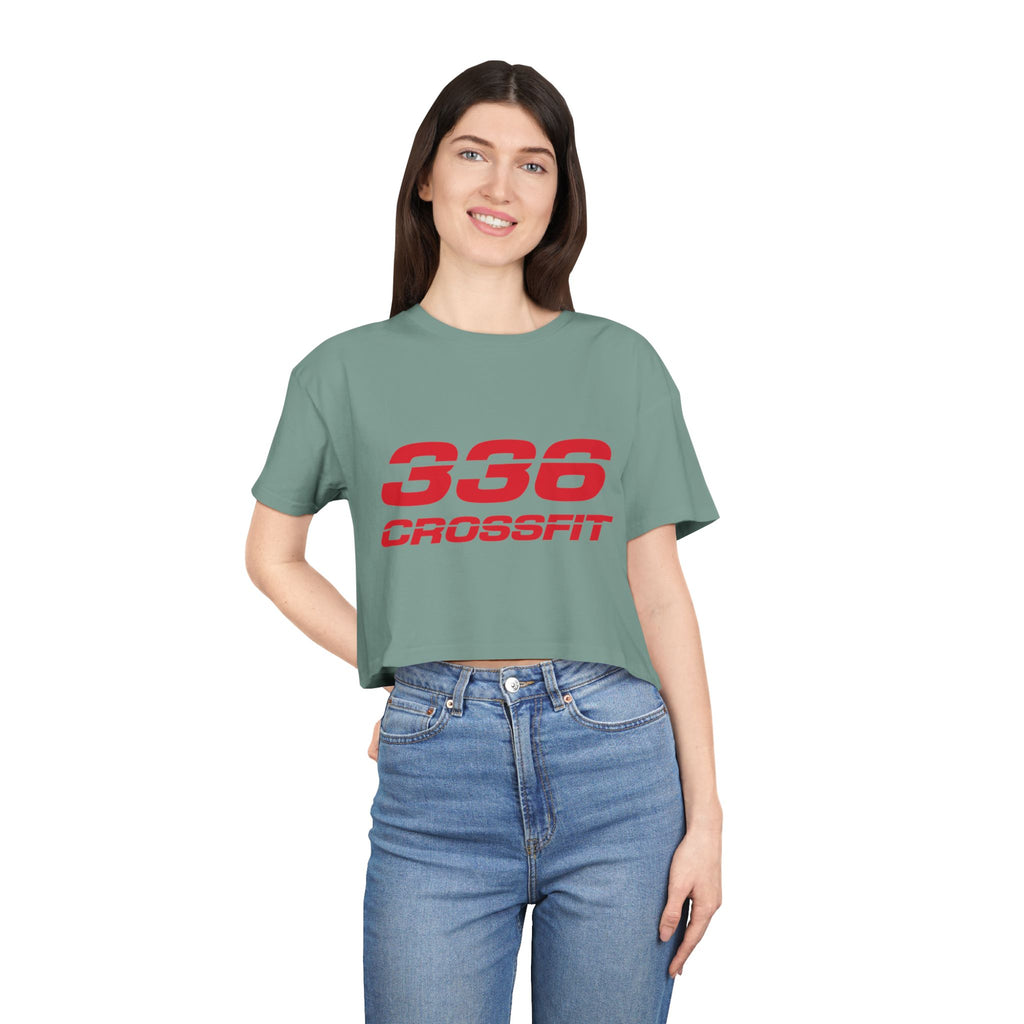 336 CrossFit Crop Top (Basics Collection-Red)