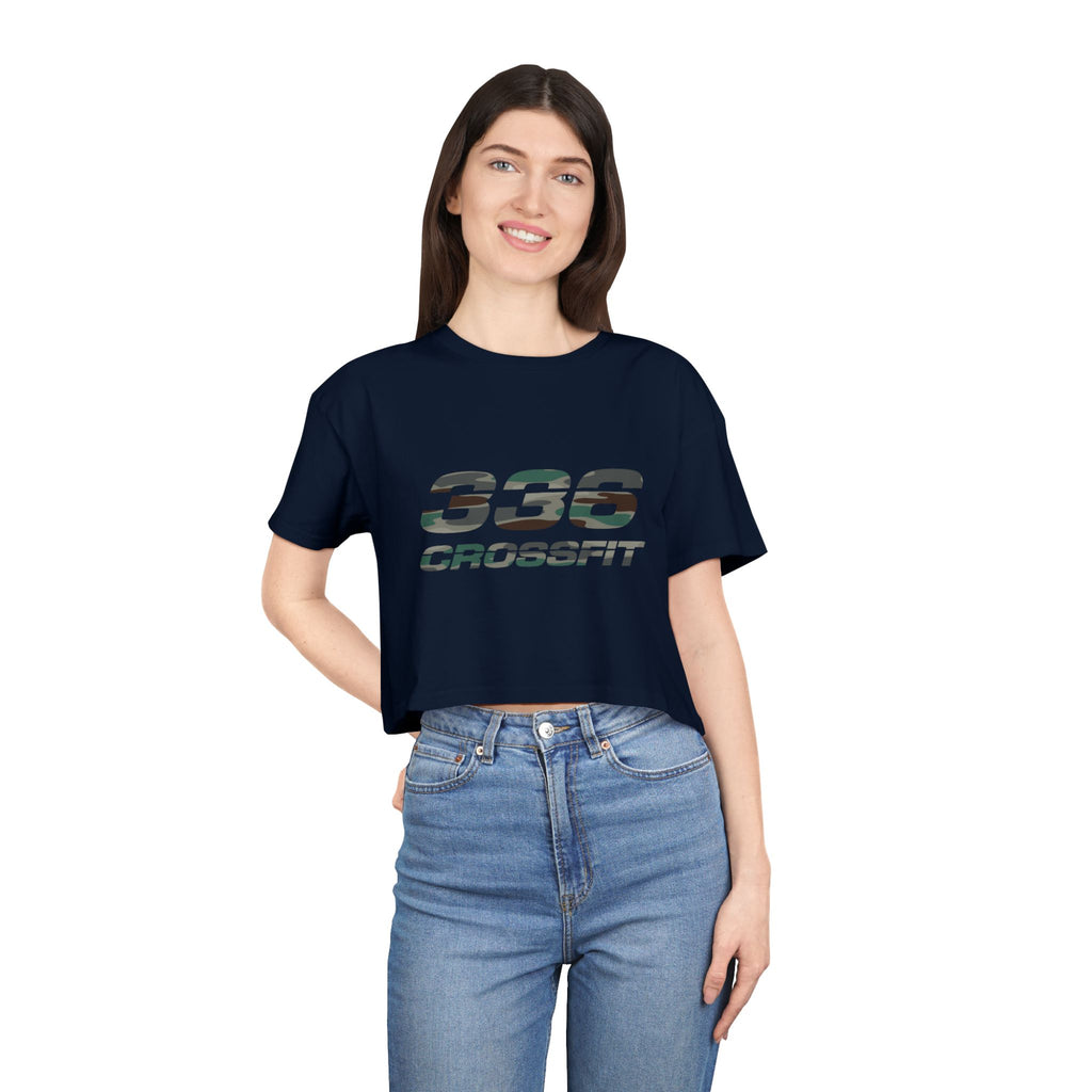 336 CrossFit Camo Crop Top