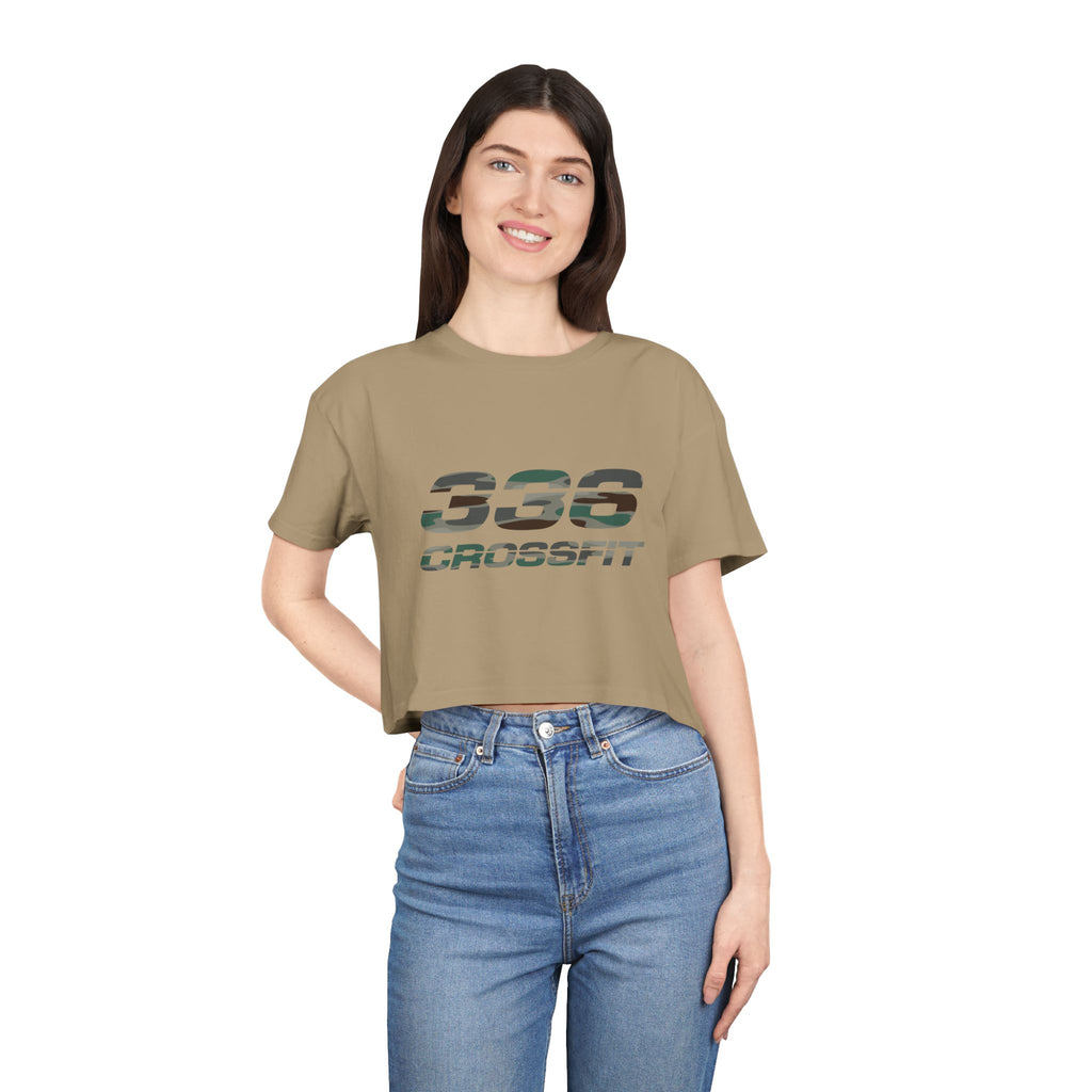 336 CrossFit Camo Crop Top