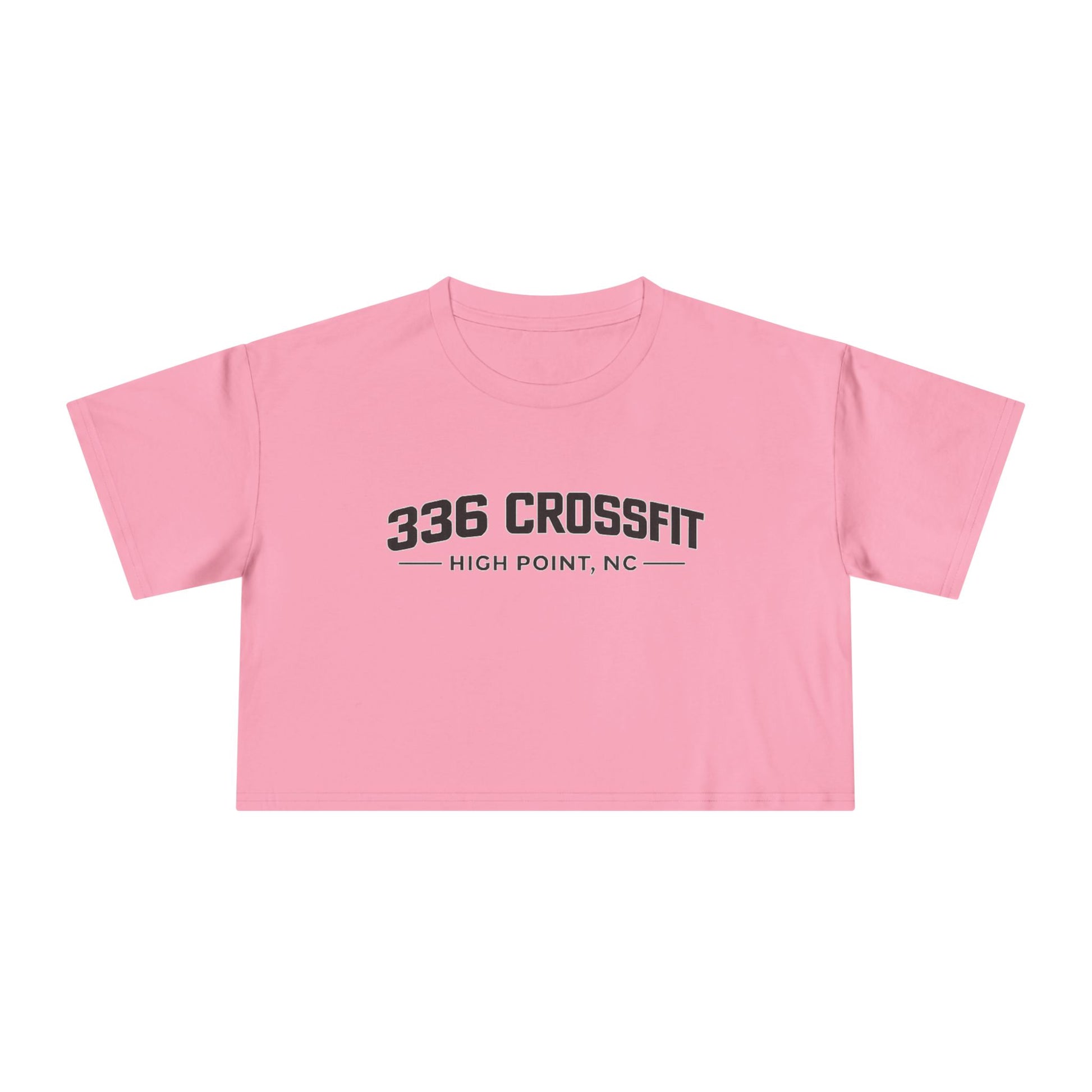 336 Collegiate Black Crop Top
