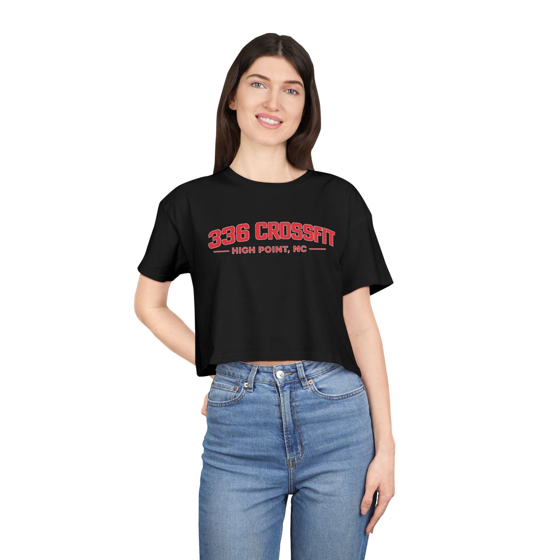 336 Collegiate Red Crop Top