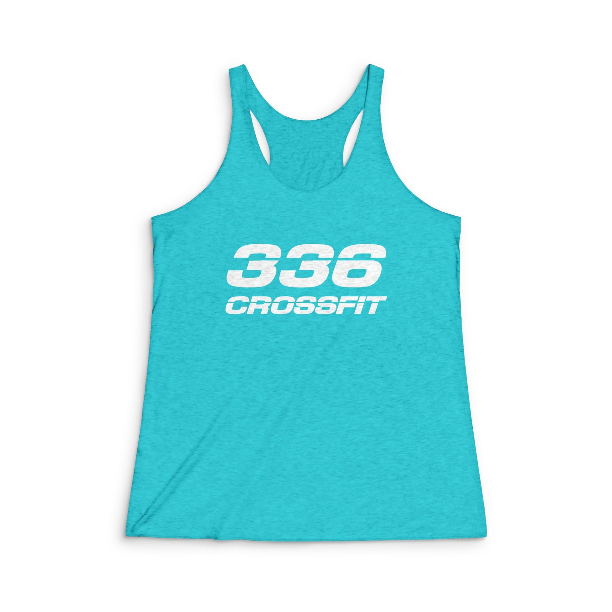 336 CrossFit Tri-Blend Racerback Tank Top (Basics Collection-White)