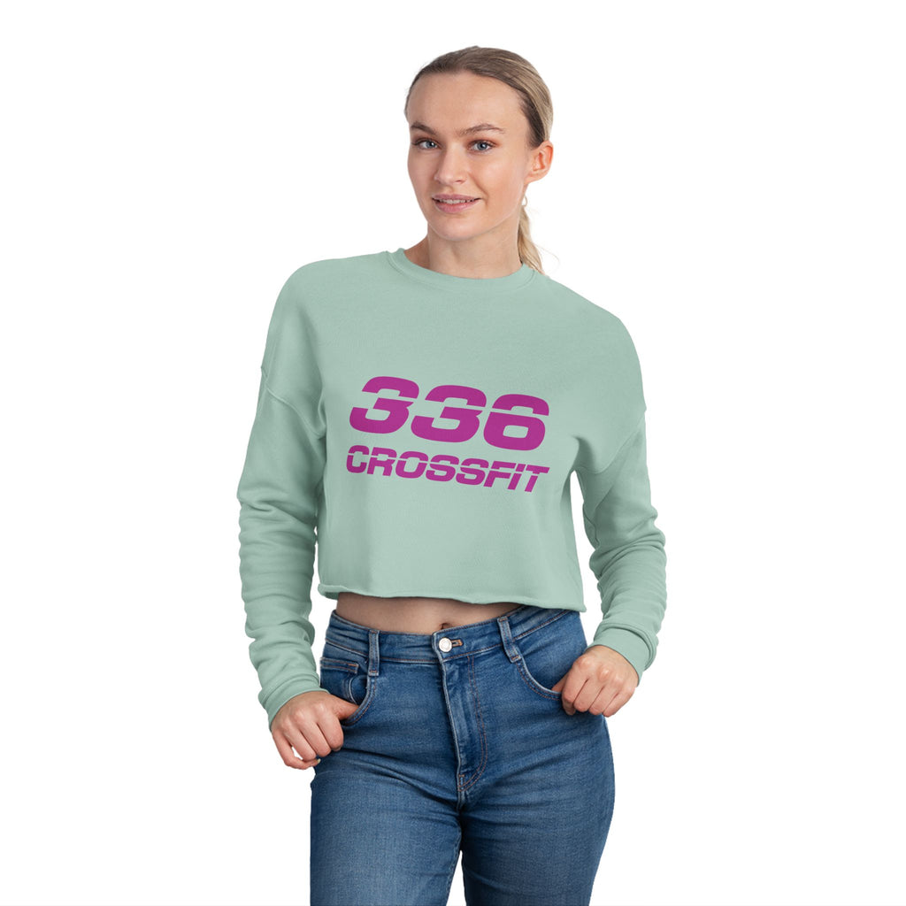 336 CrossFit Cropped Sweatshirt (Basics Collection-Fuschia)