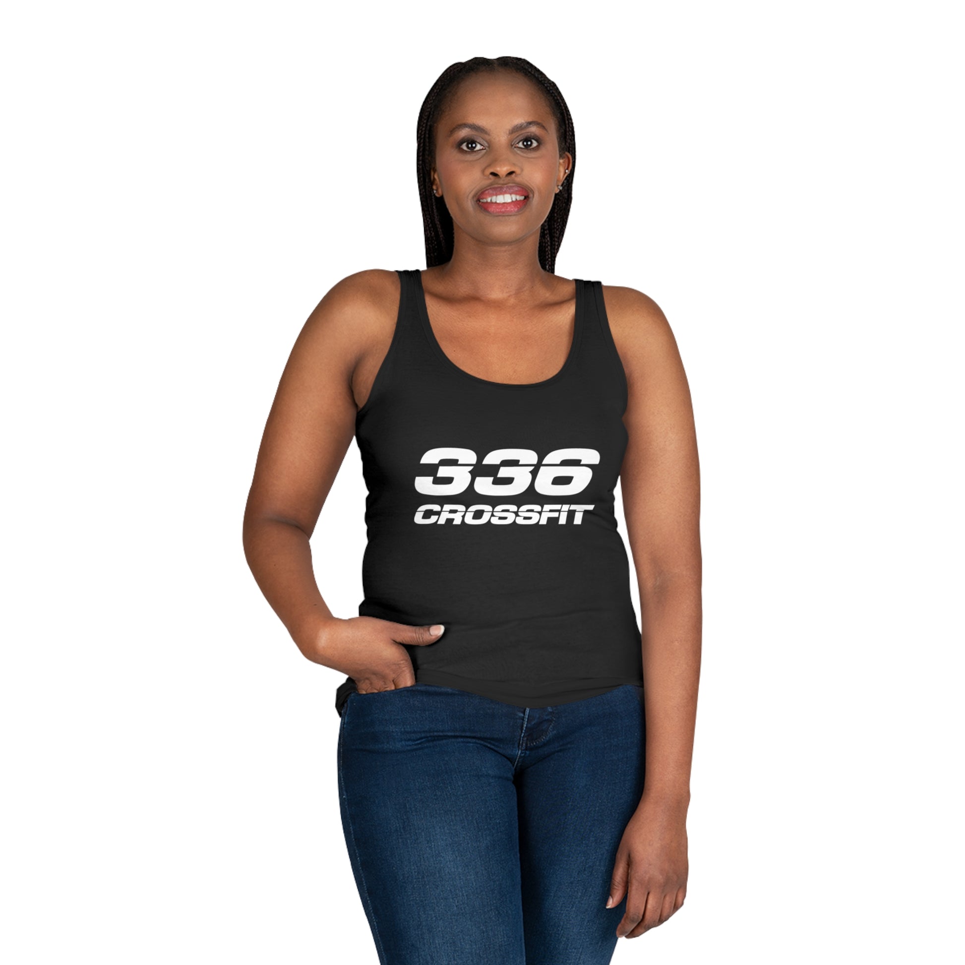 336 CrossFit Tank Top (Basics Collection-White)