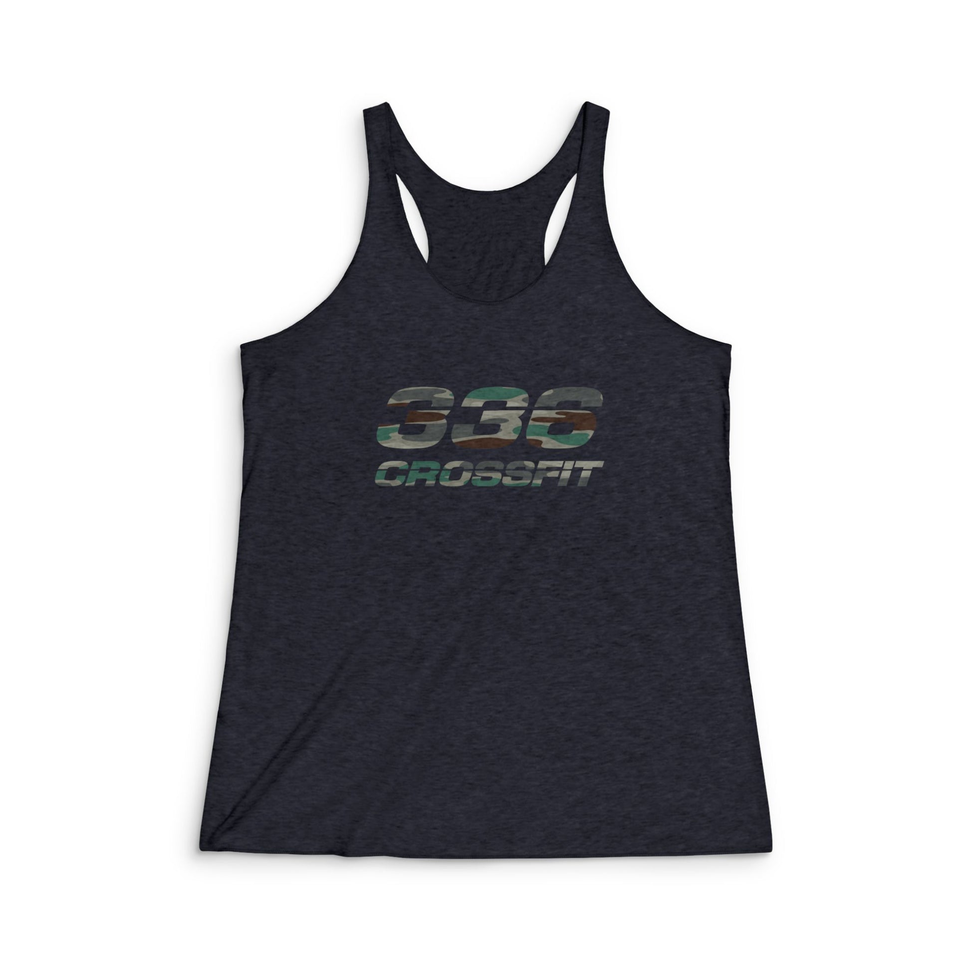 336 CrossFit Camo Tri-Blend Racerback Tank Top