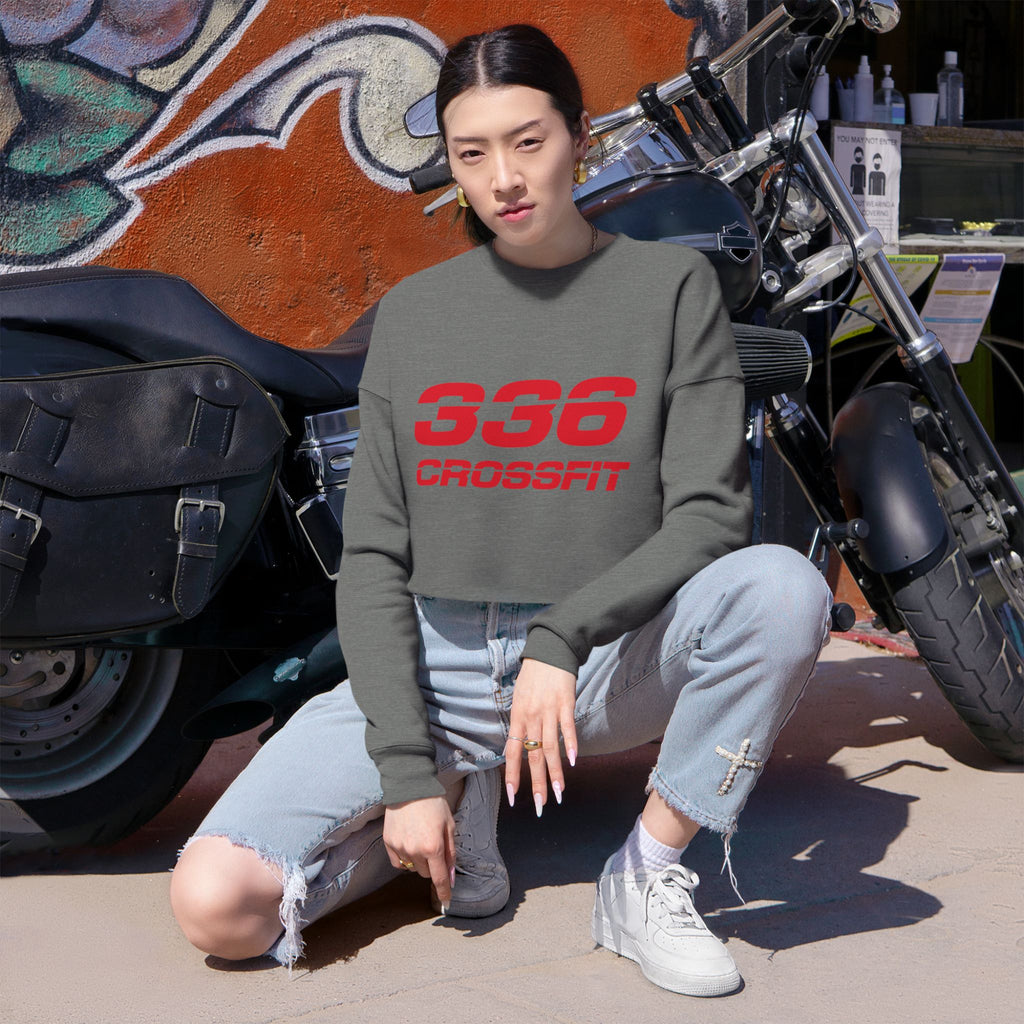 336 CrossFit Cropped Sweatshirt (Basics Collection-Red)