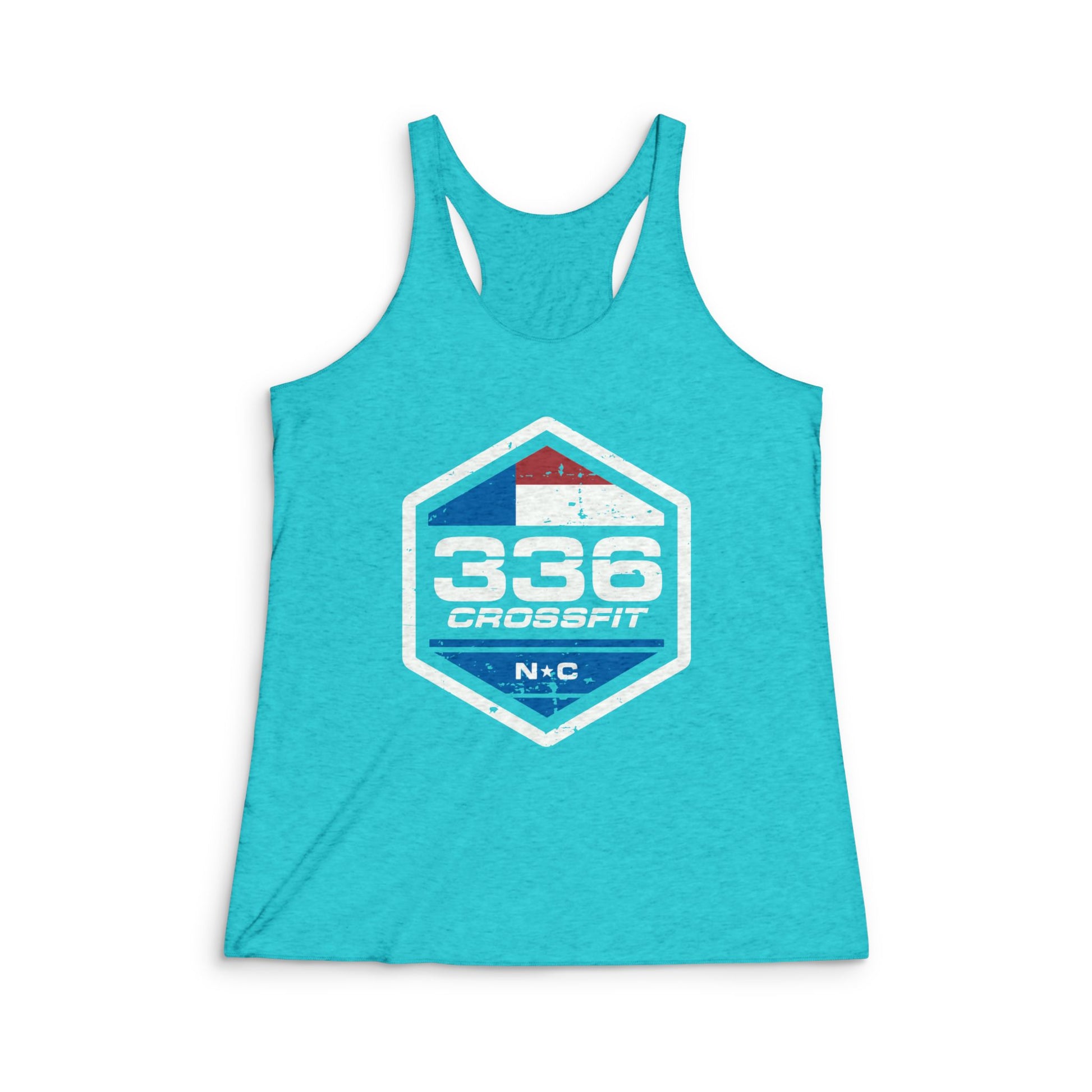 336 CrossFit Logo Tri-Blend Racerback Tank Top