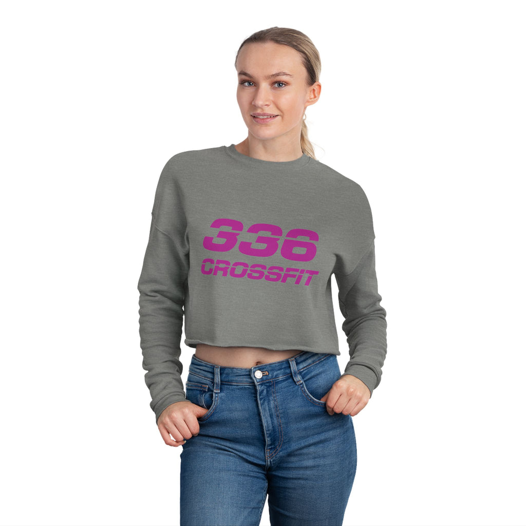 336 CrossFit Cropped Sweatshirt (Basics Collection-Fuschia)