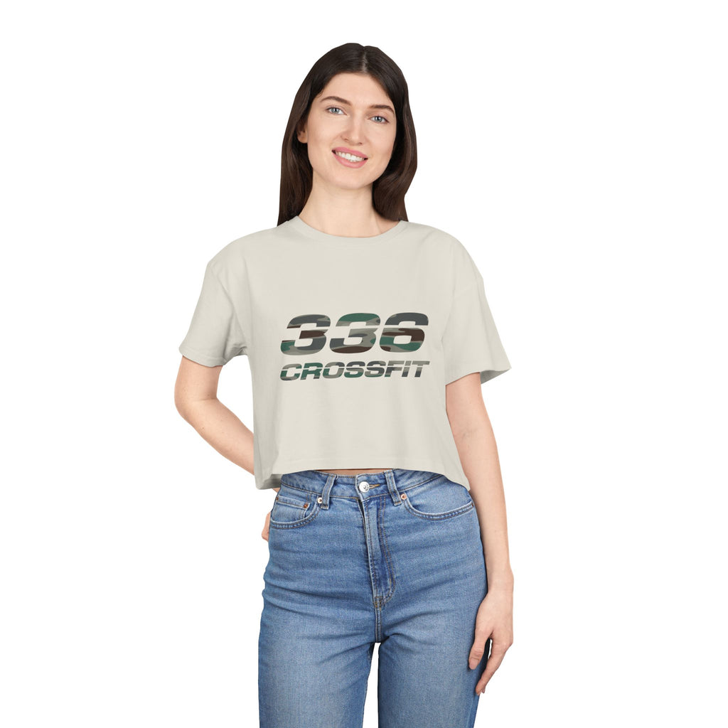 336 CrossFit Camo Crop Top
