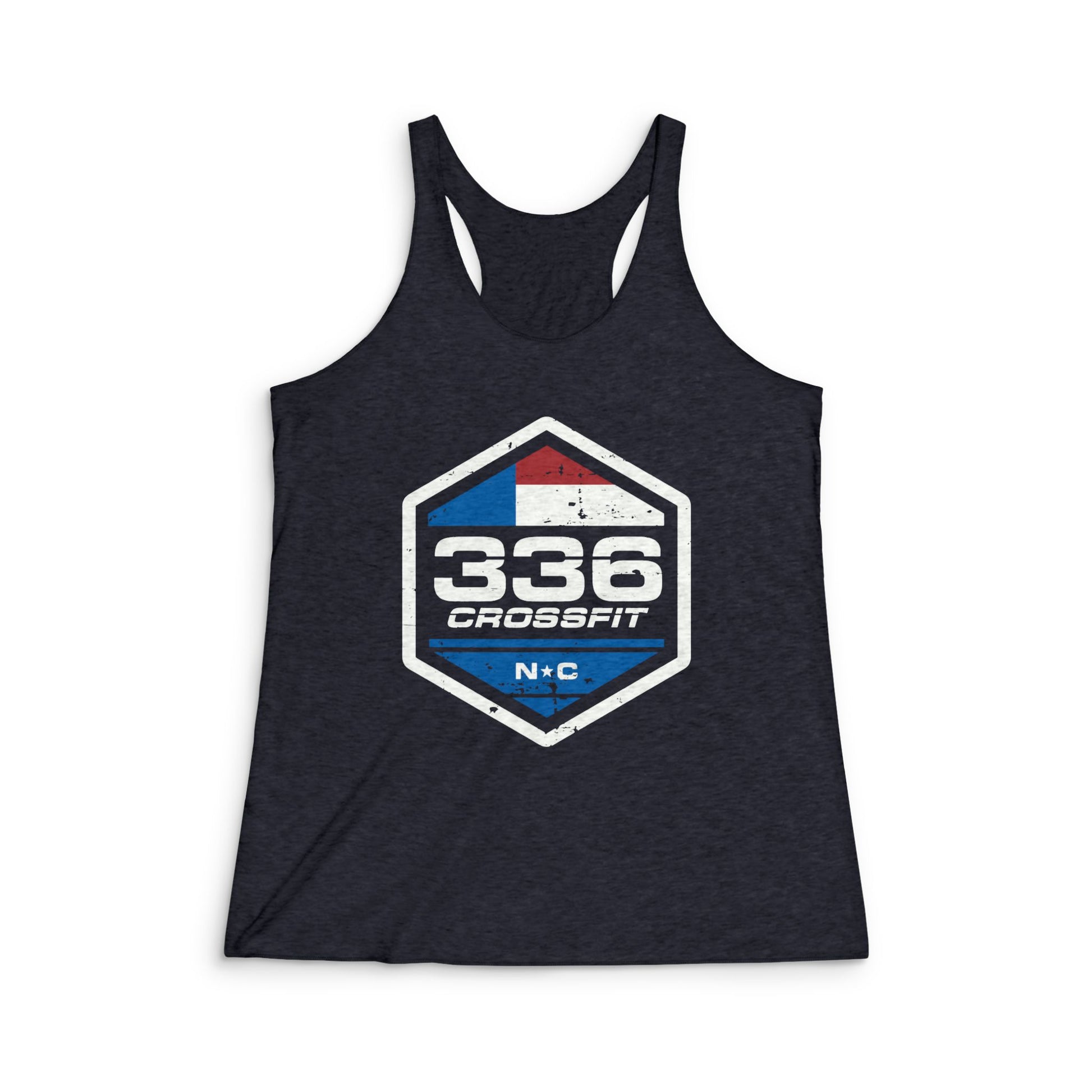 336 CrossFit Logo Tri-Blend Racerback Tank Top