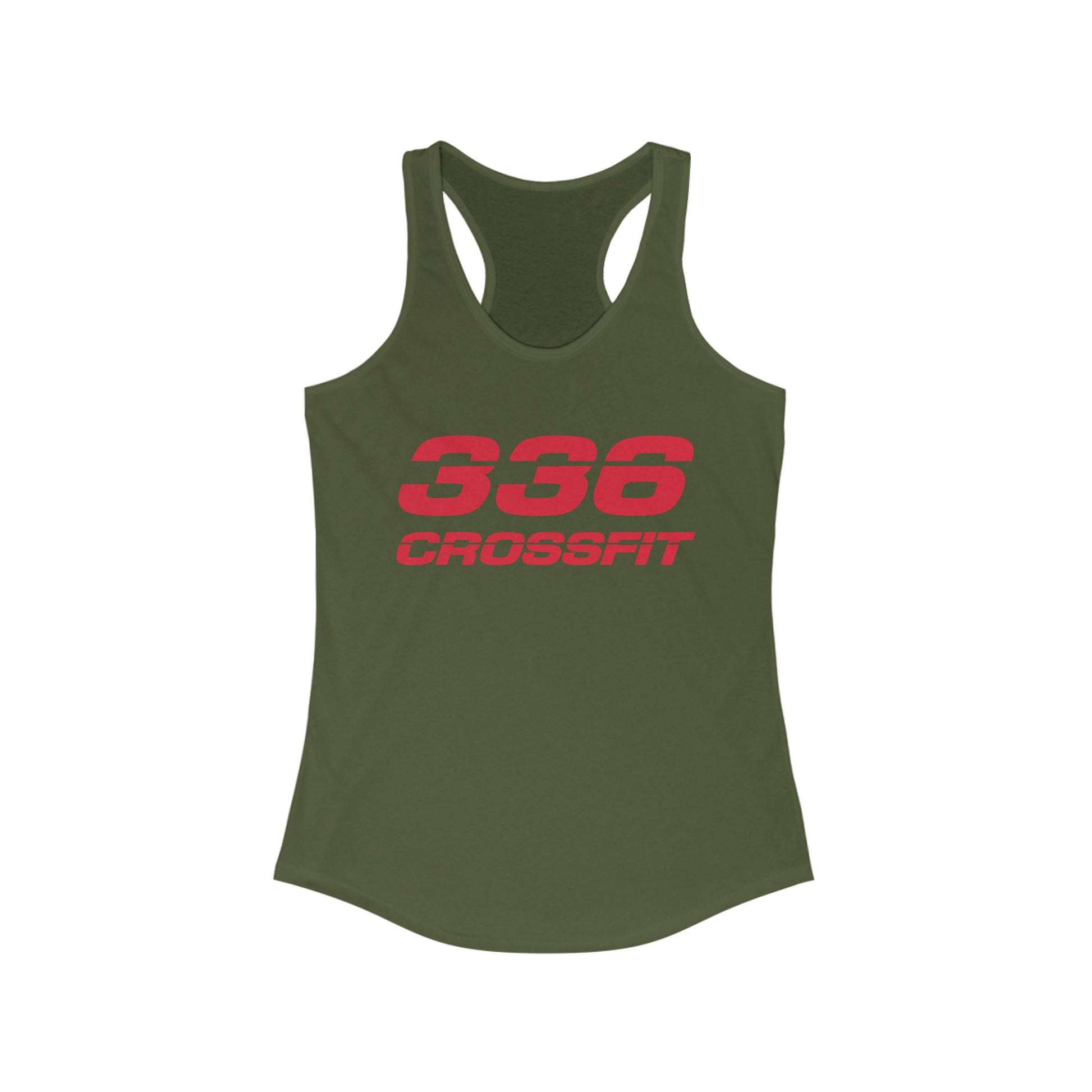 336 CrossFit Racerback Tank Top (Basics Collection-Red)