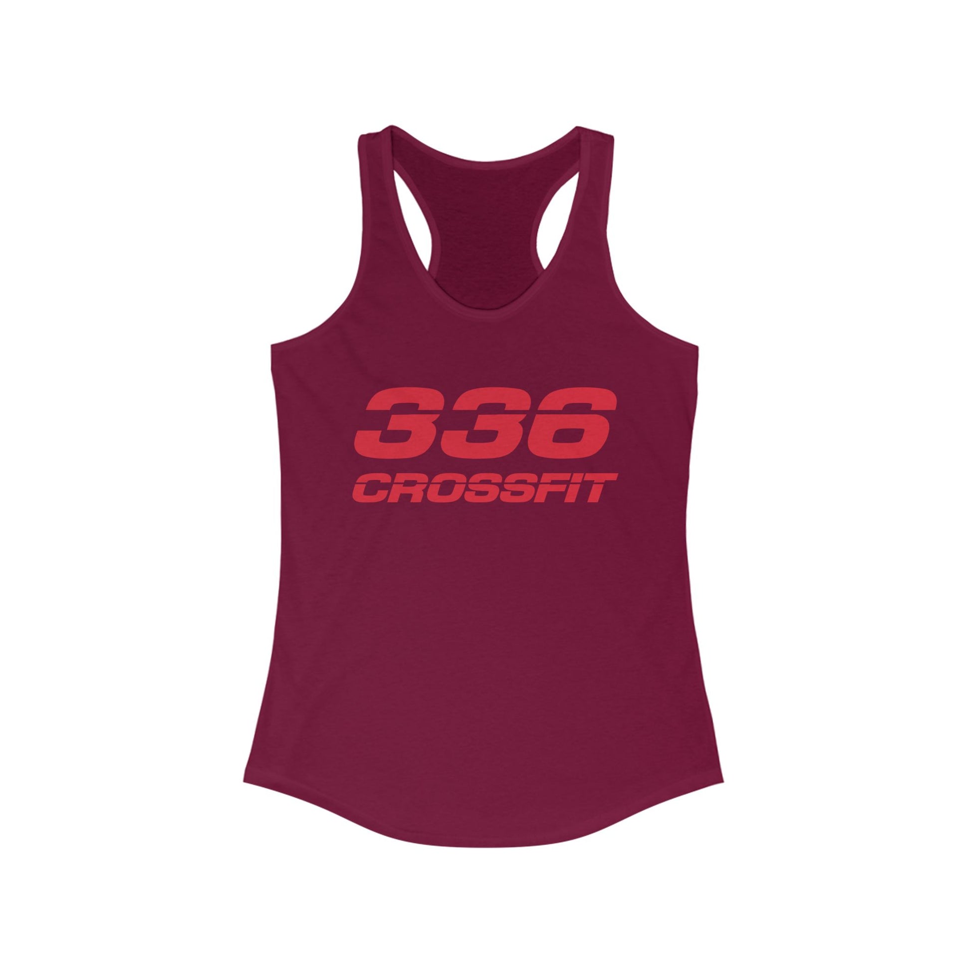 336 CrossFit Racerback Tank Top (Basics Collection-Red)
