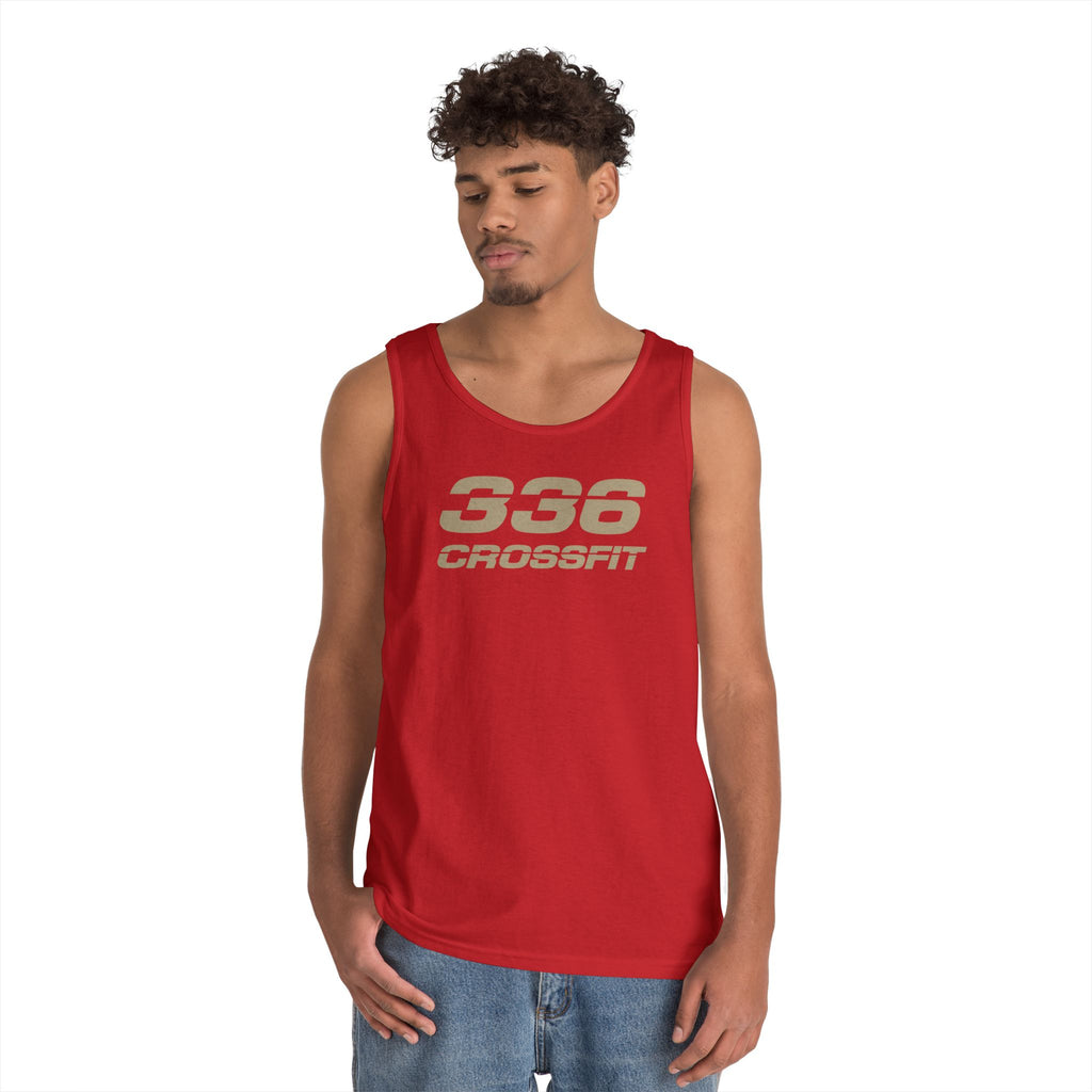 336 CrossFit Men's Tank Top (Basics Collection-Tan)