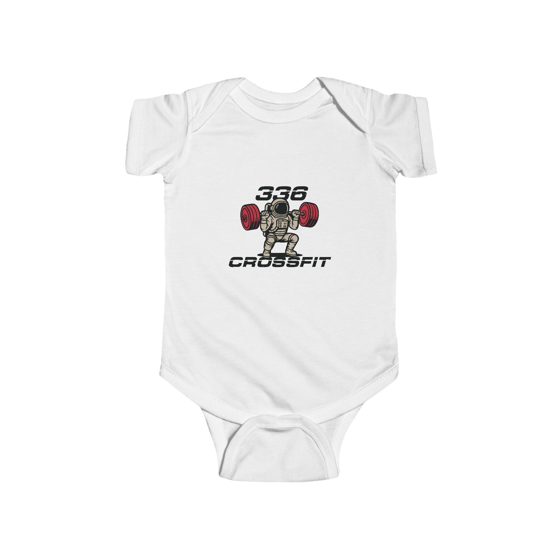336 CrossFit Infant Bodysuit – Cute Weightlifting Baby Onesie