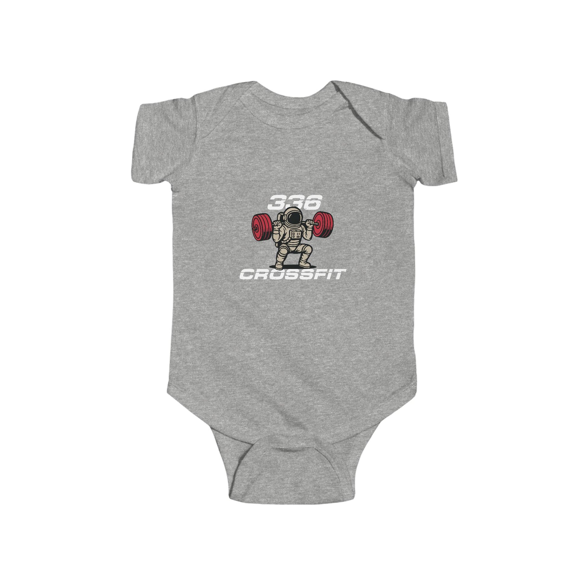 336 CrossFit Infant Bodysuit – Cute Weightlifting Baby Onesie