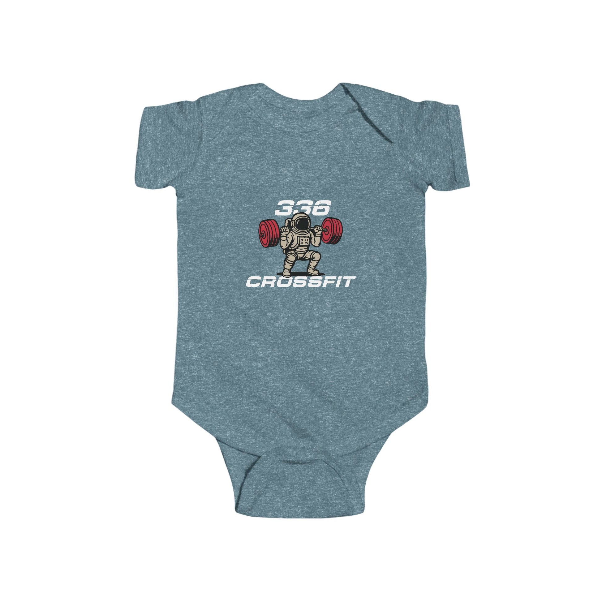 336 CrossFit Infant Bodysuit – Cute Weightlifting Baby Onesie