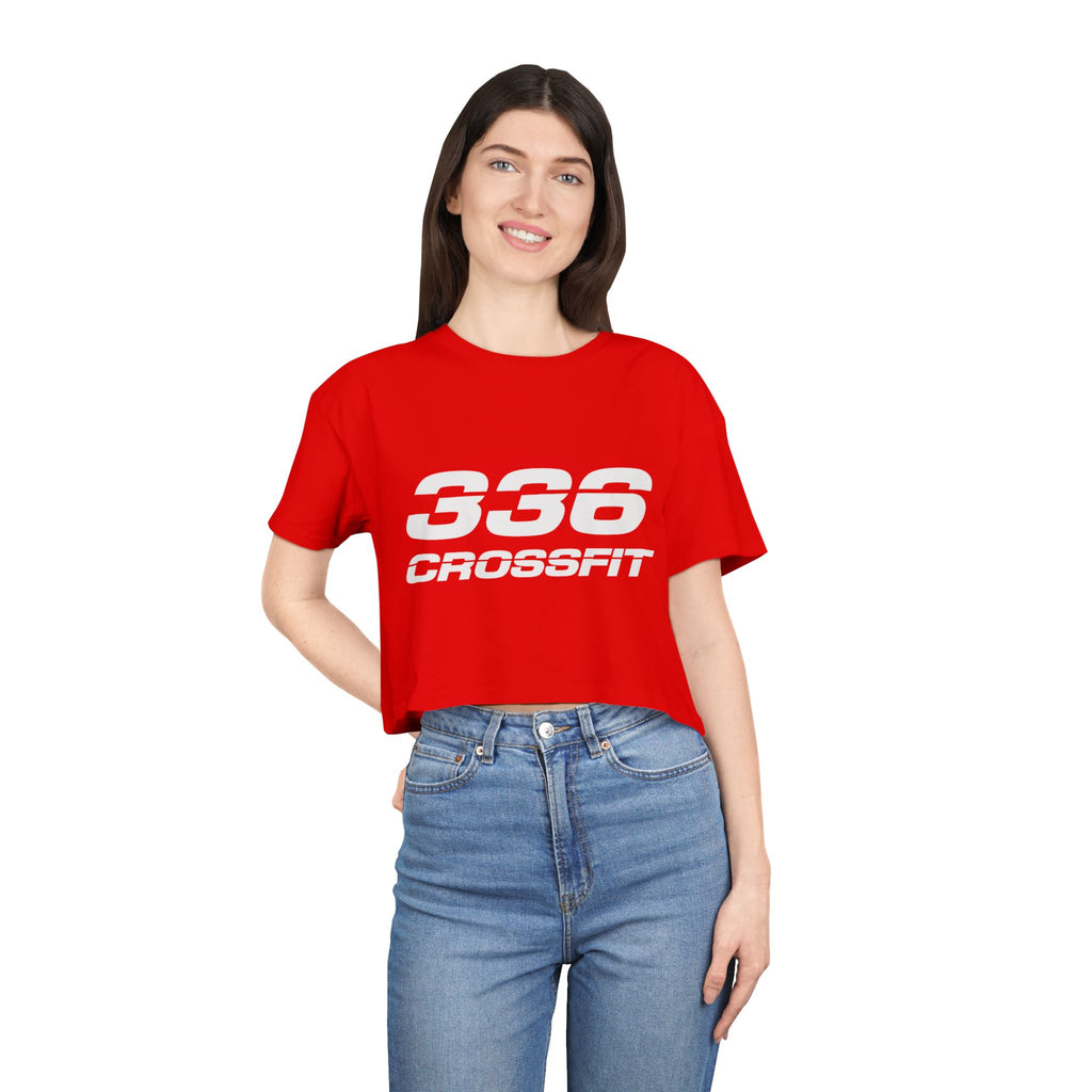 336 CrossFit Crop Top (Basics Collection-White)