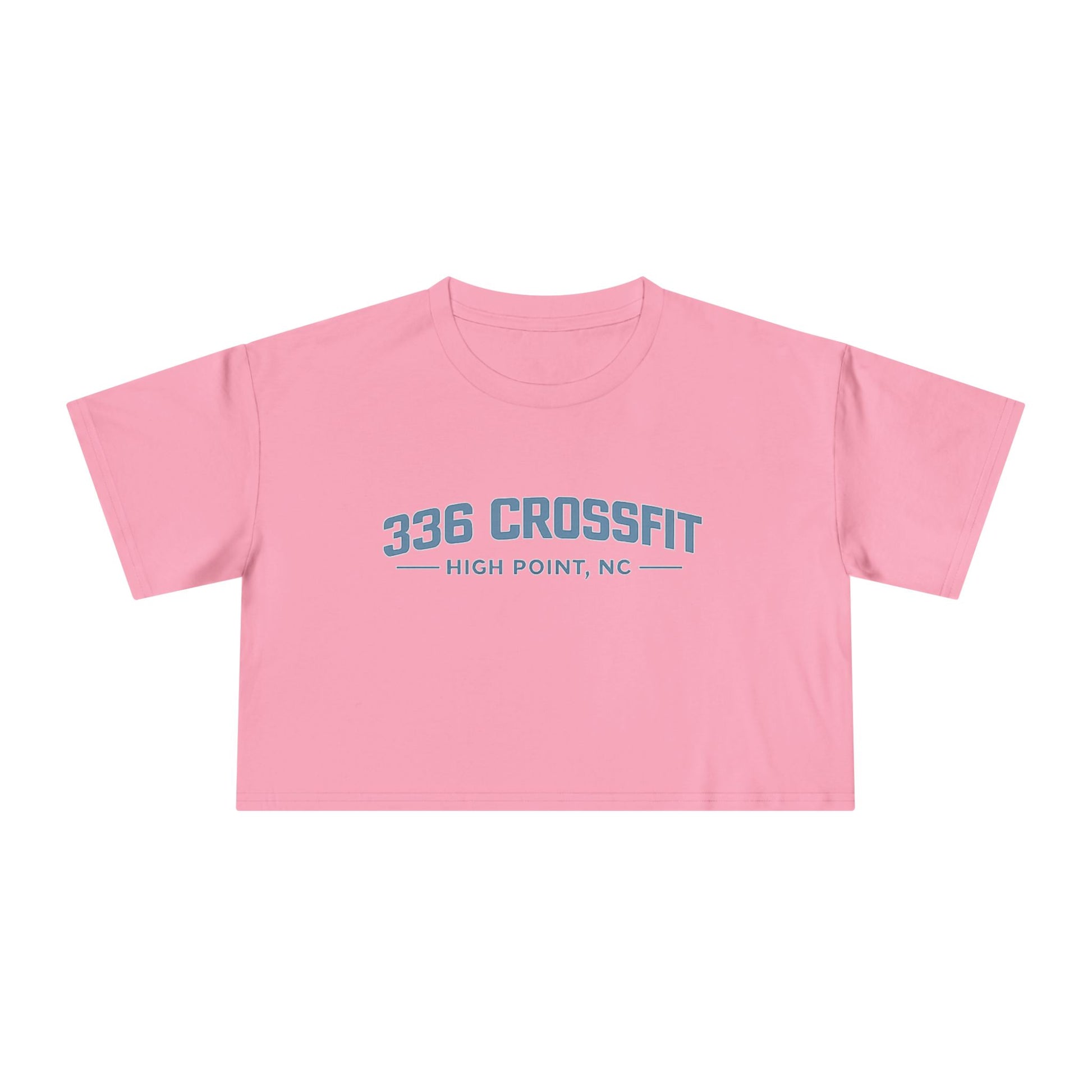 336 CrossFit Collegiate Blue Crop Top