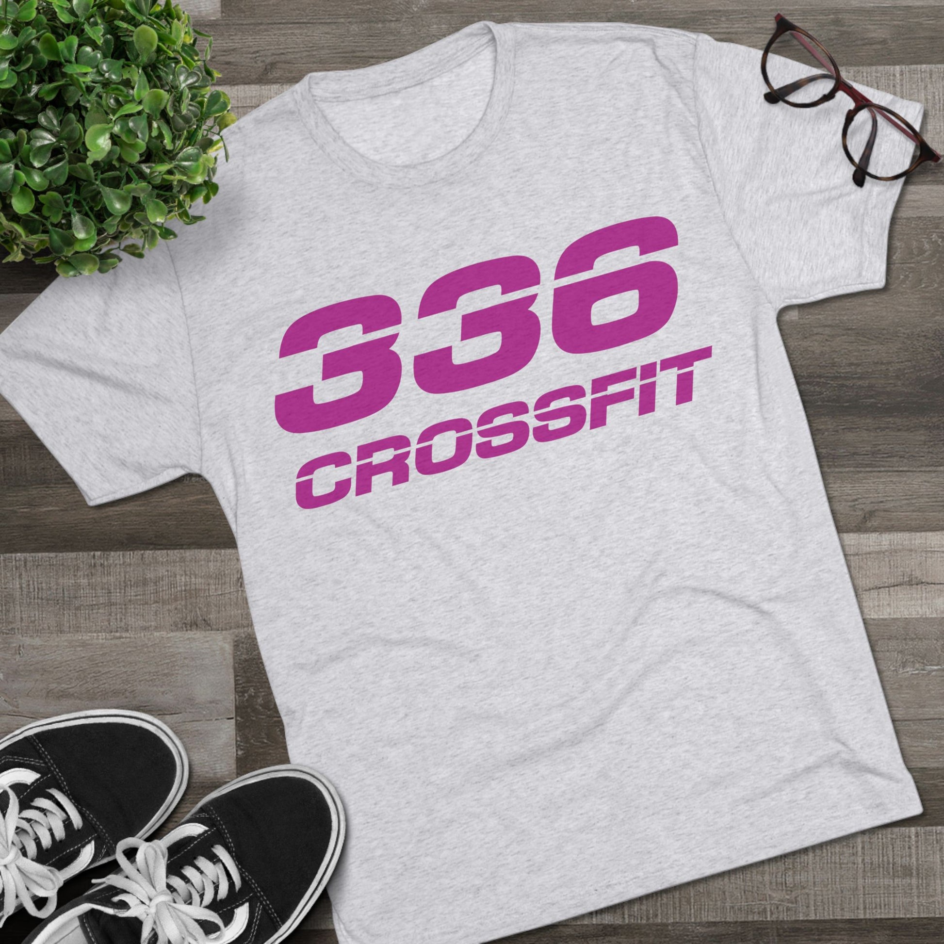 336 CrossFit T-Shirt (Basics Collection-Fuschia)